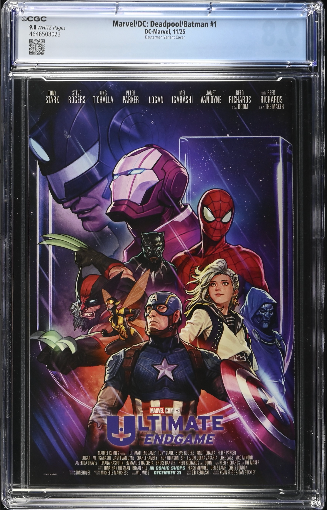 Marvel/DC: Deadpool/Batman #1 Dauterman Variant CGC 9.8