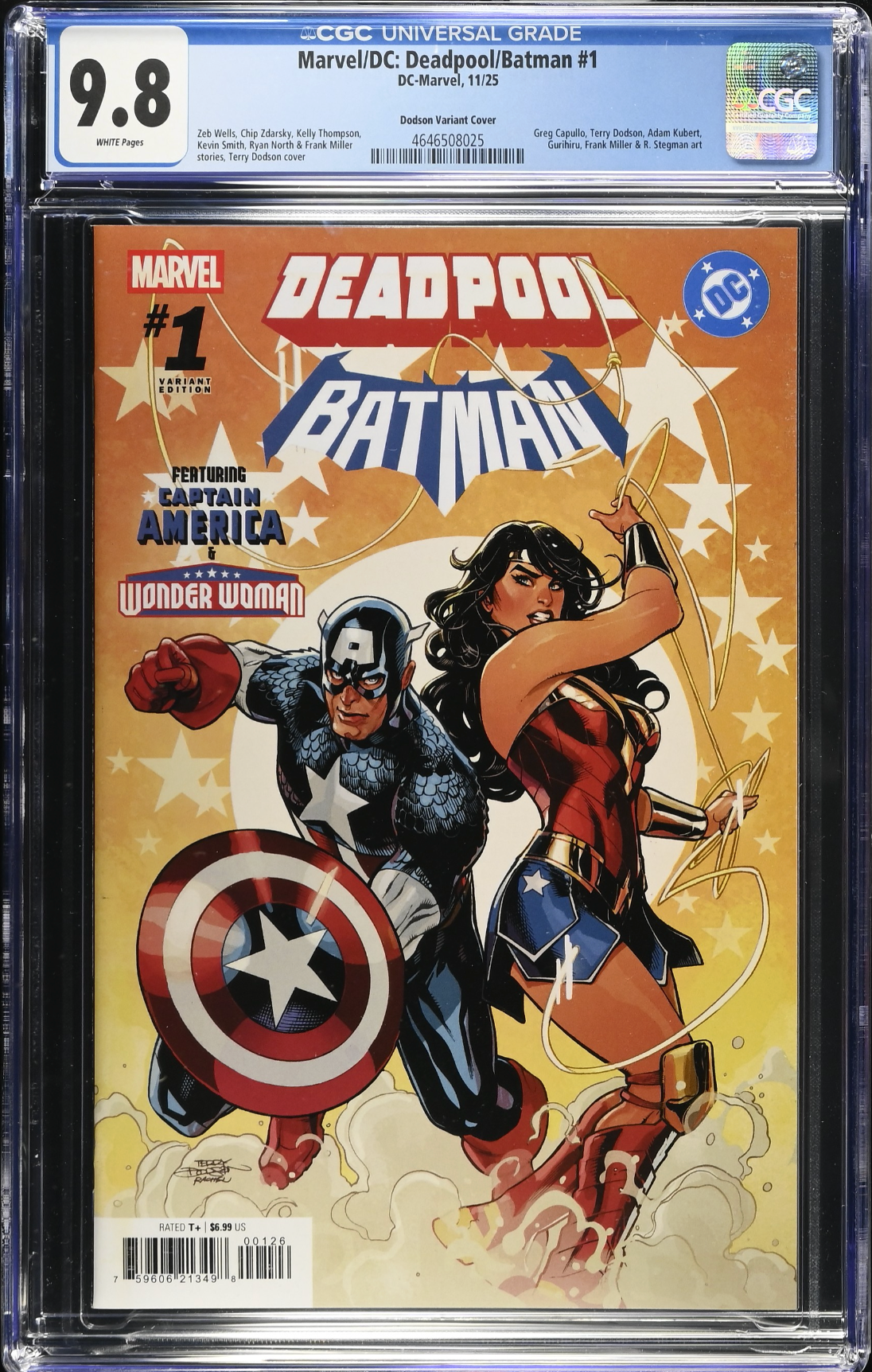 Marvel/DC: Deadpool/Batman #1 Dodson Variant CGC 9.8