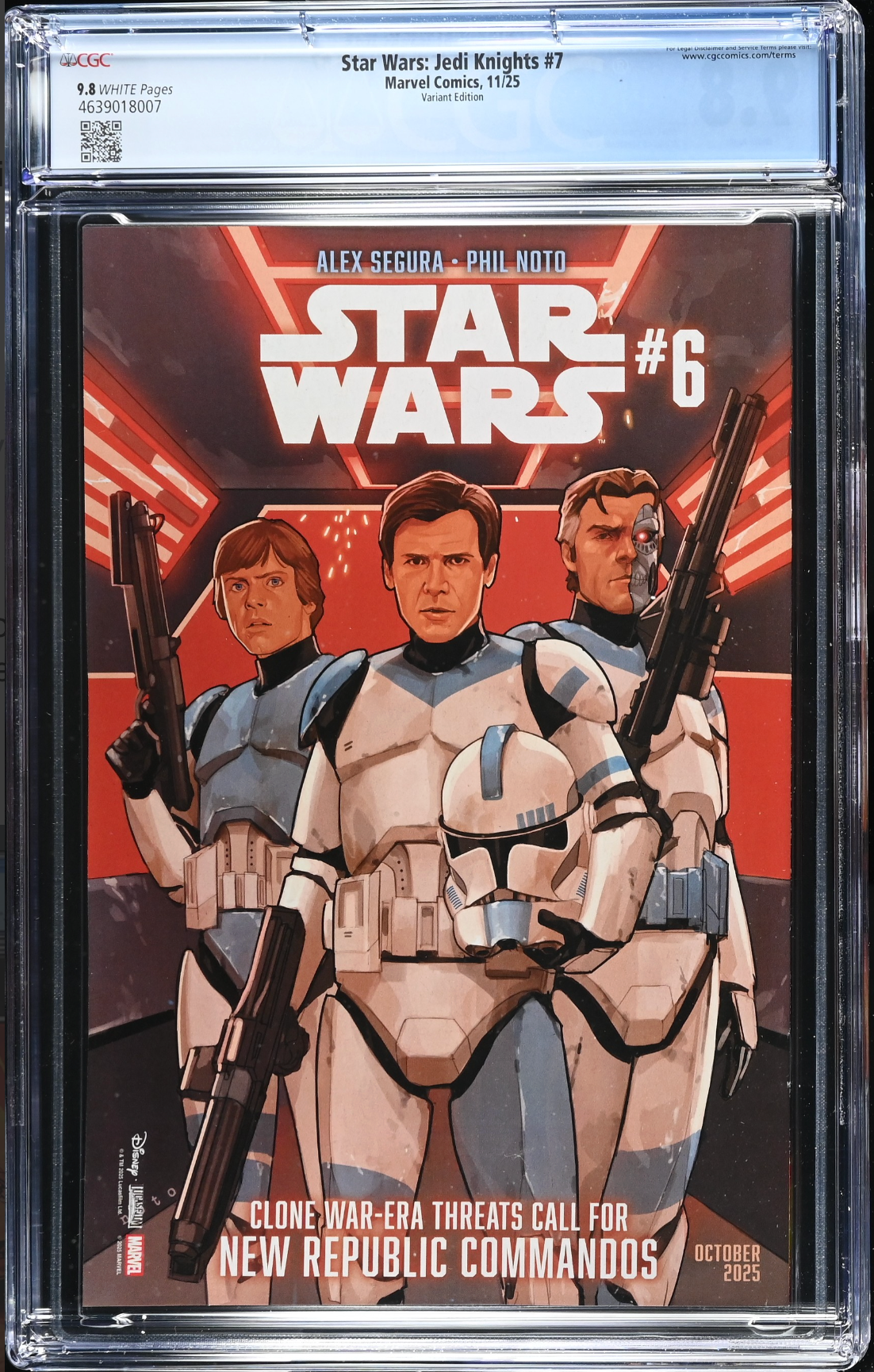 Star Wars: Jedi Knights #7 Sprouse Variant CGC 9.8