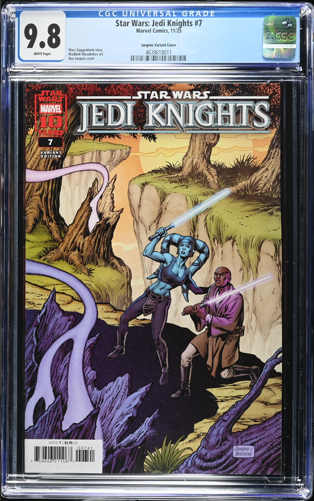 Star Wars: Jedi Knights #7 Jurgens Variant CGC 9.8