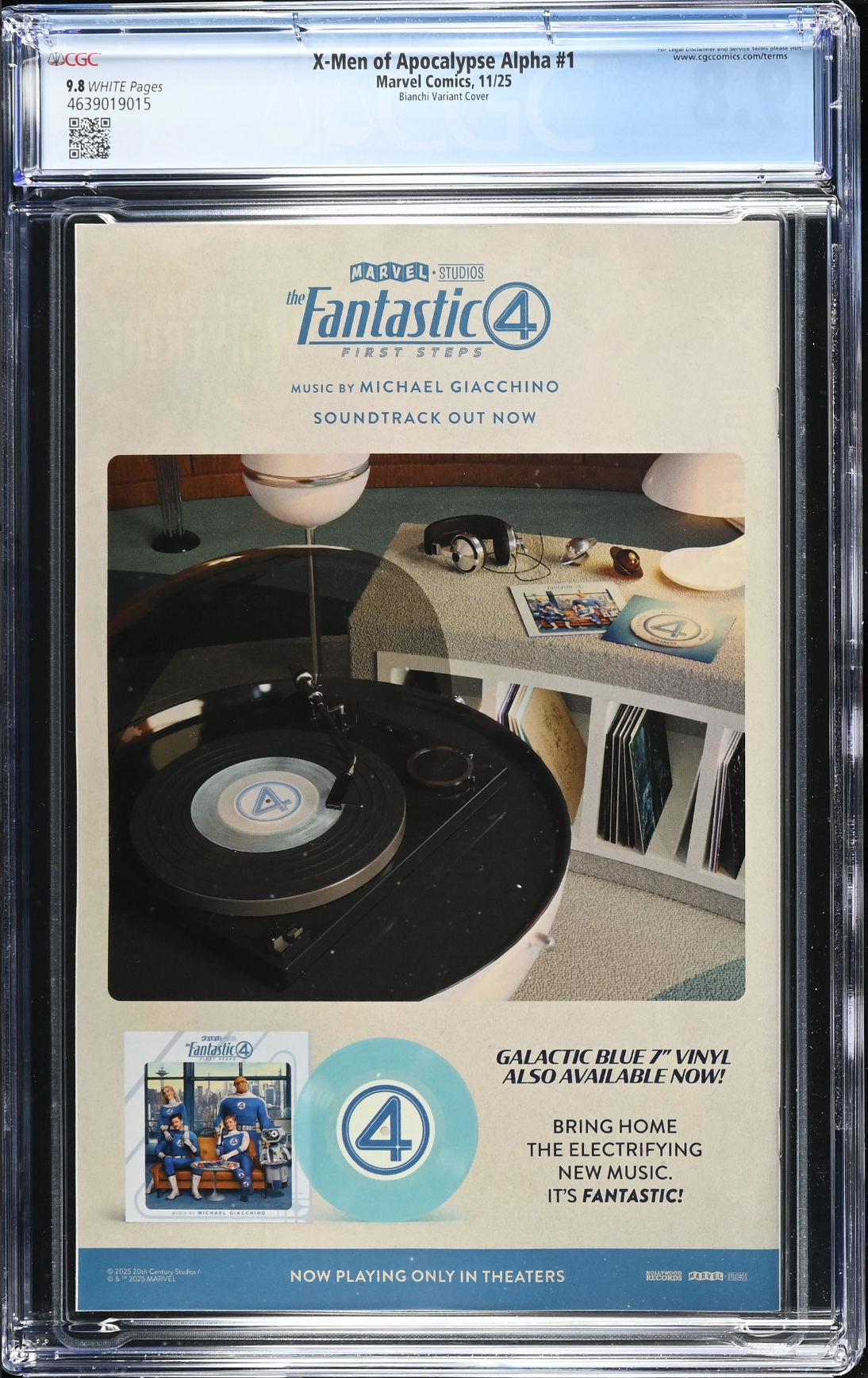 X-Men of Apocalypse Alpha #1 Bianchi 1:25 Retailer Incentive Variant CGC 9.8