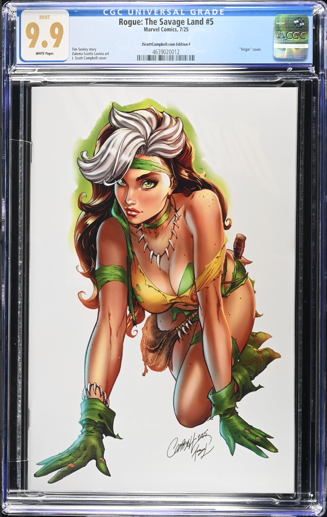 Rogue: The Savage Land #5 Campbell Exclusive F - "Pinup Rogue" - CGC 9.9