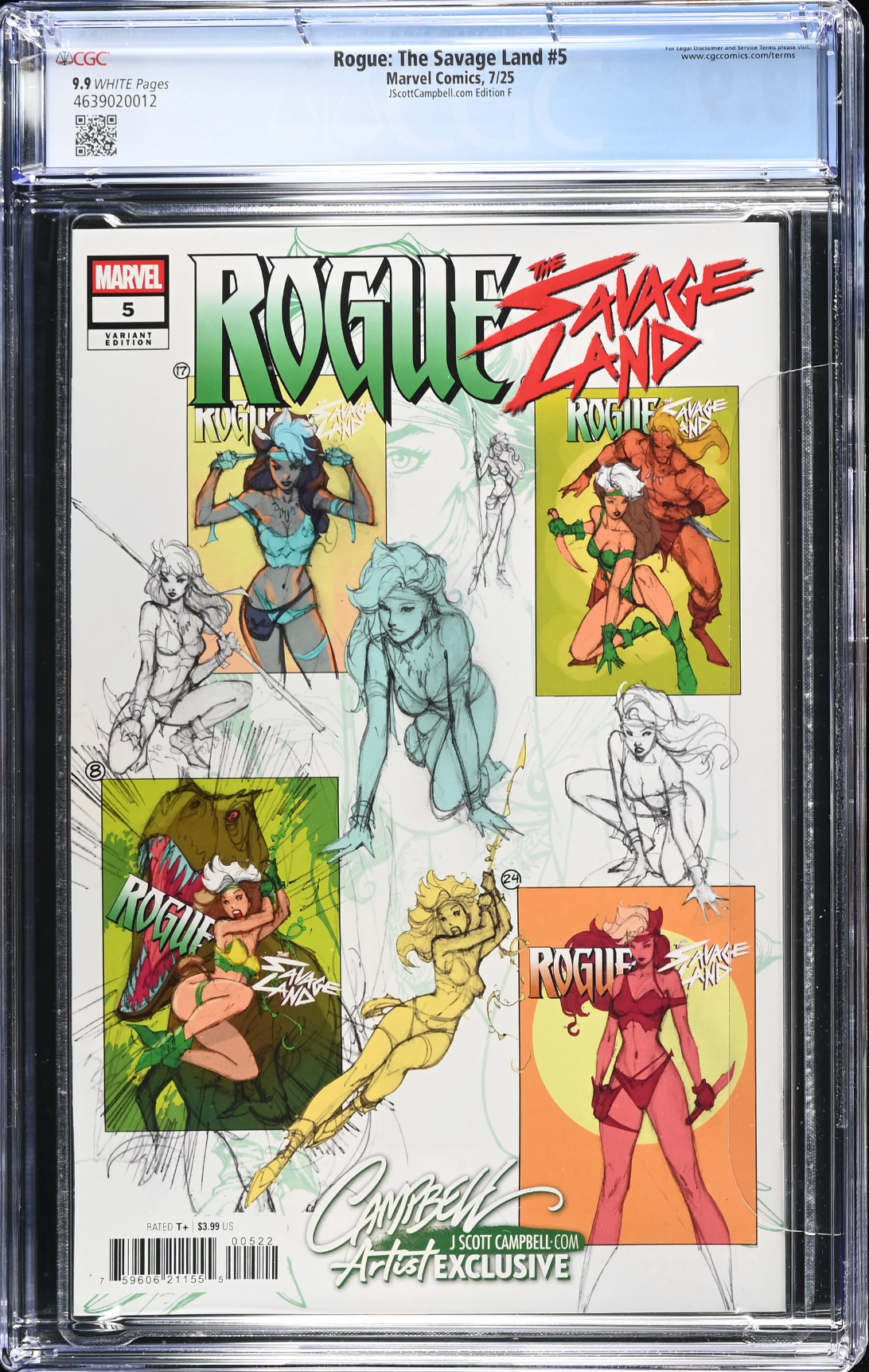 Rogue: The Savage Land #5 Campbell Exclusive F - "Pinup Rogue" - CGC 9.9