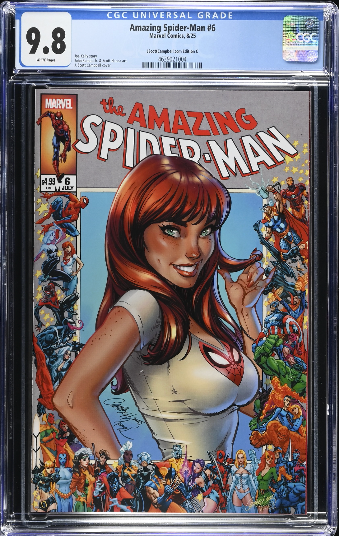 Amazing Spider-Man #6 Campbell Exclusive C - "MJ" - CGC 9.8