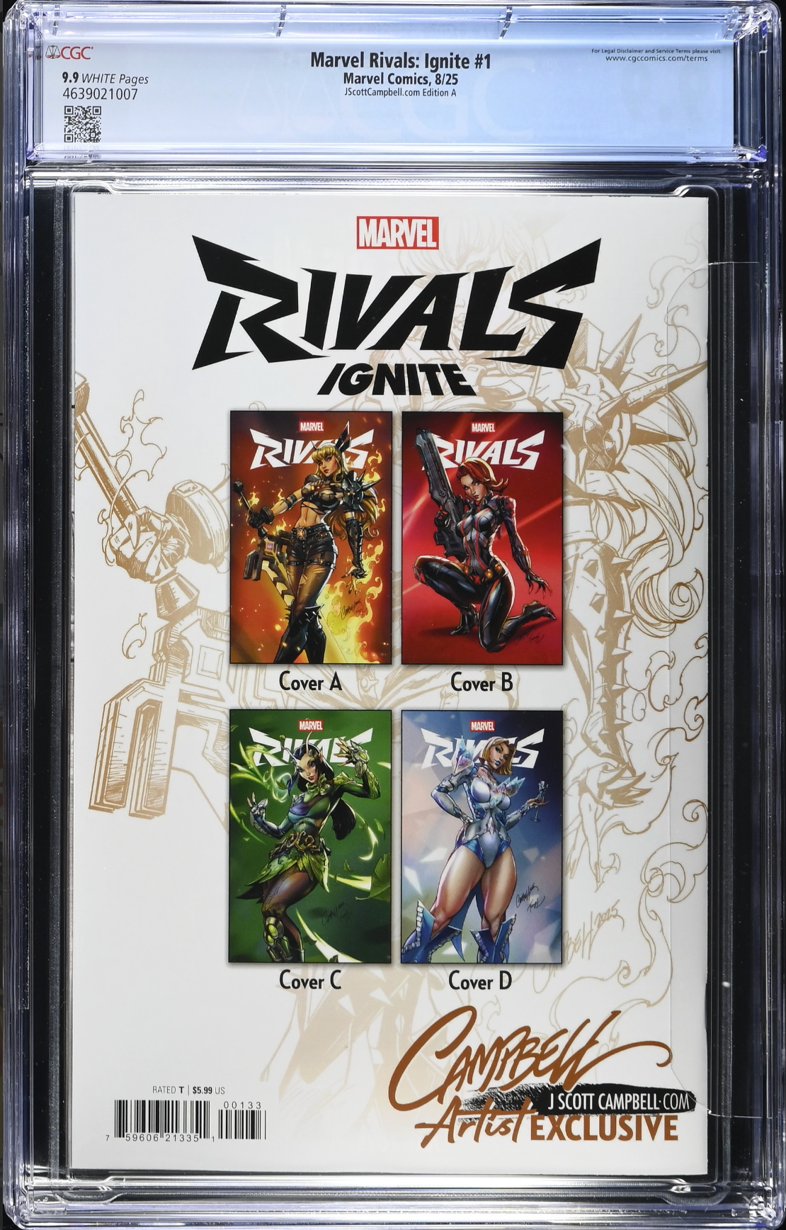 Marvel Rivals: Ignite #1 J. Scott Campbell Exclusive A - Magik - CGC 9.9