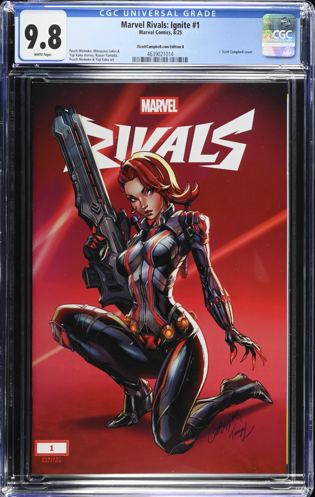 Marvel Rivals: Ignite #1 J. Scott Campbell Exclusive B - Black Widow - CGC 9.8