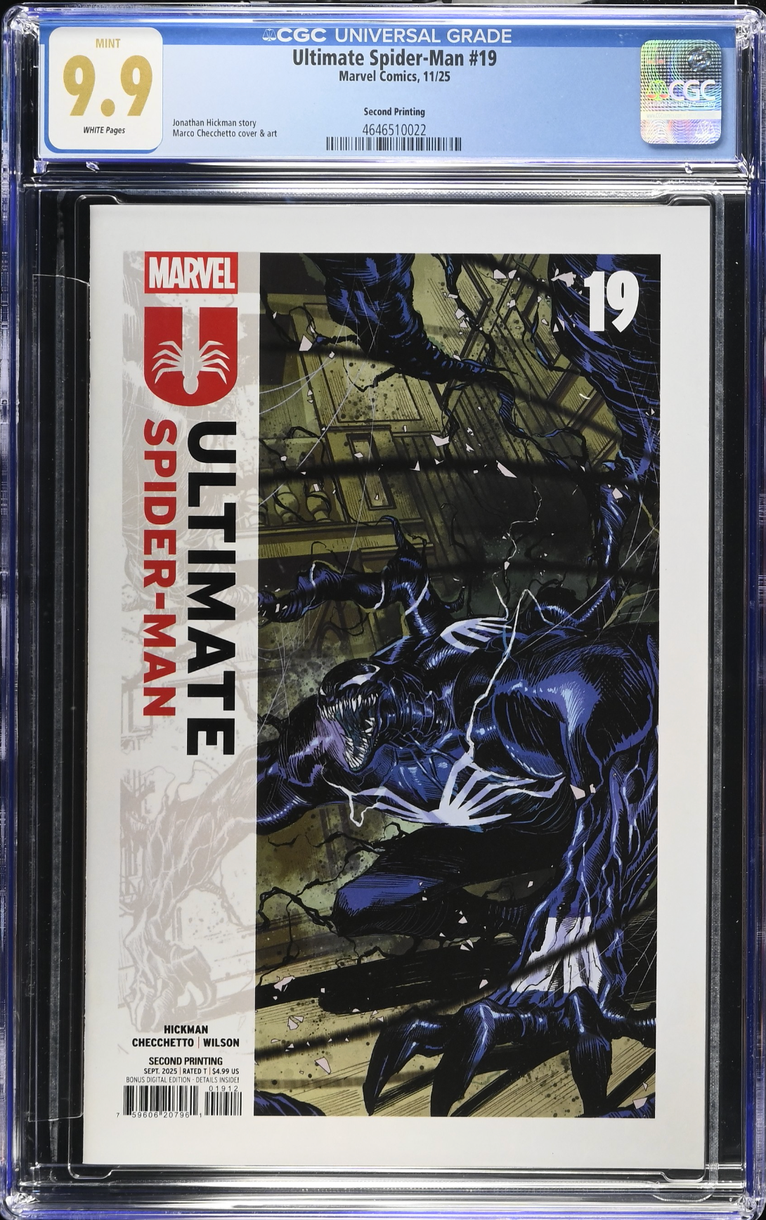 Ultimate Spider-Man #19 Second Printing CGC 9.9