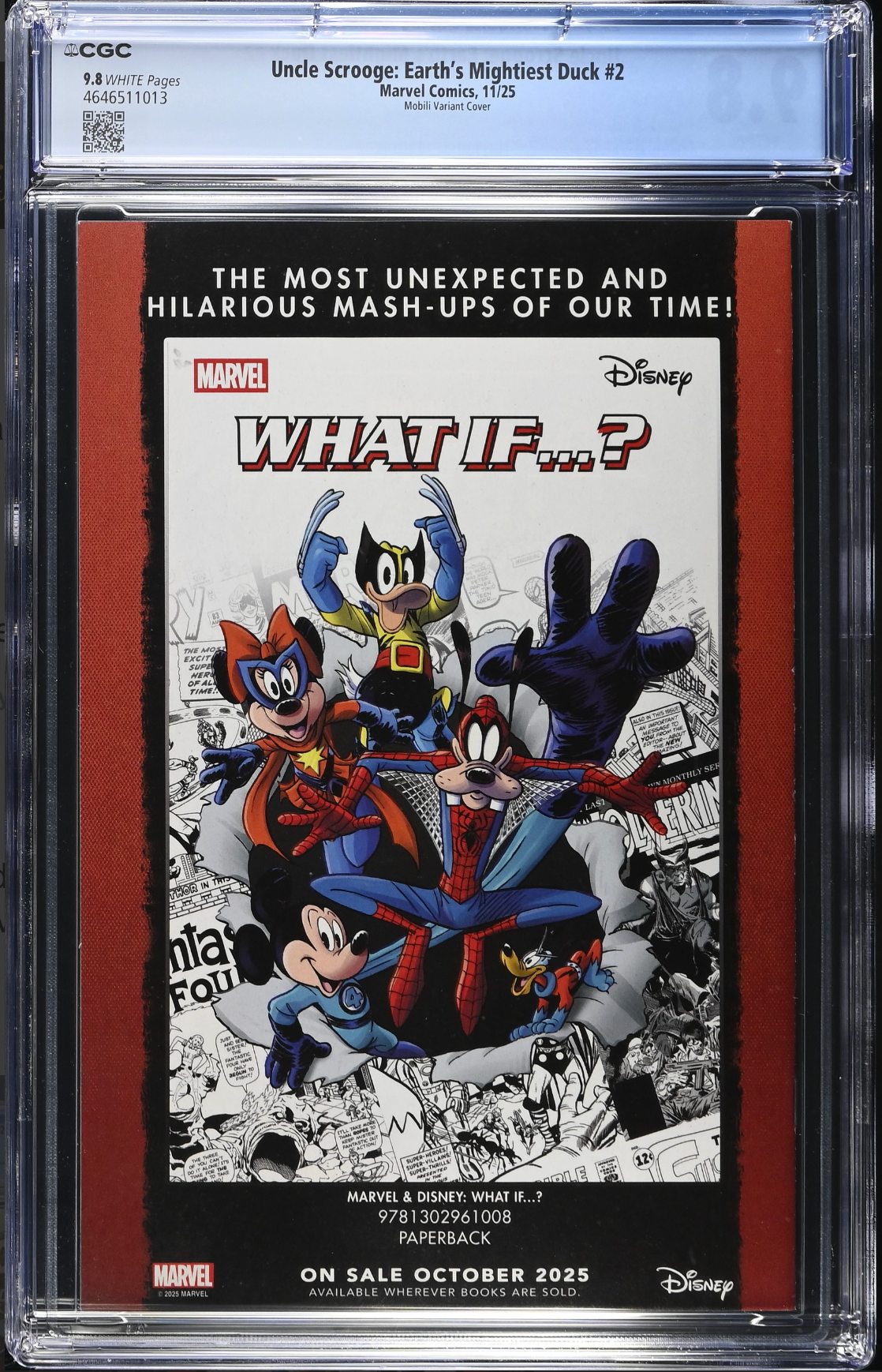 Uncle Scrooge: Earth's Mightiest Duck #2 Mobili 1:25 Retailer Incentive Variant CGC 9.8