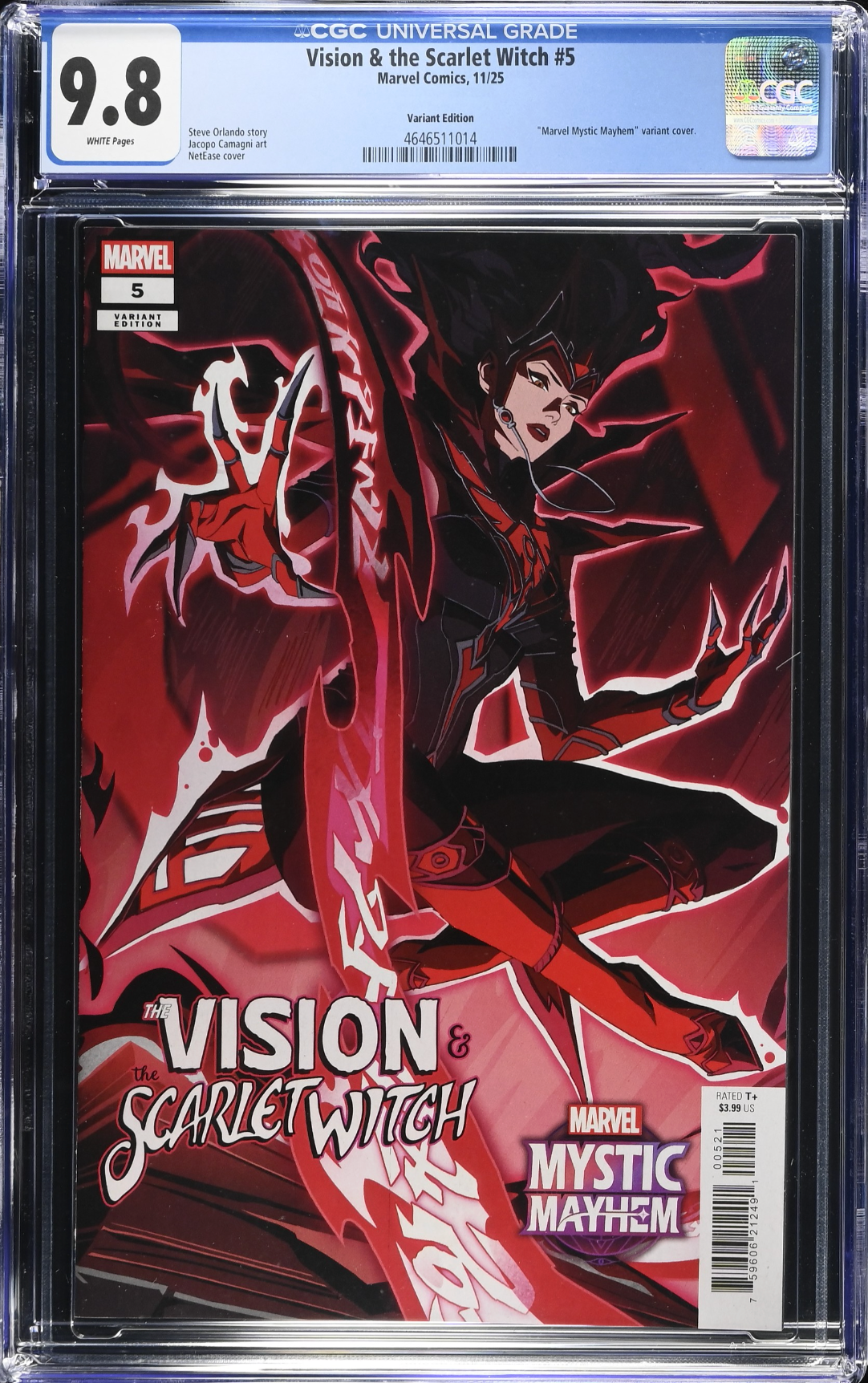 The Vision & The Scarlet Witch #5 NetEase Marvel Mystic Mayhem Variant CGC 9.8