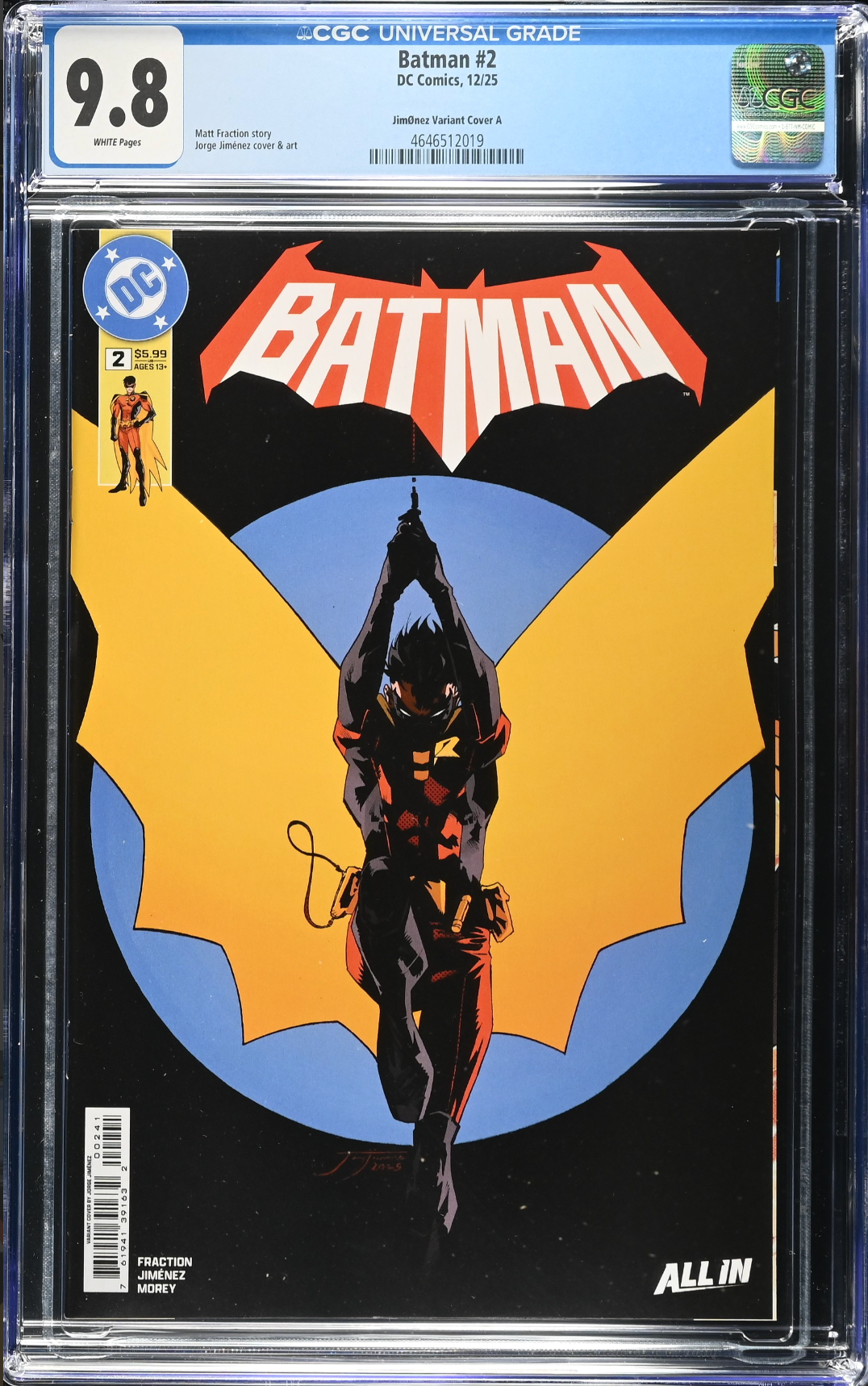 Batman #2 Jimenez Variant CGC 9.8