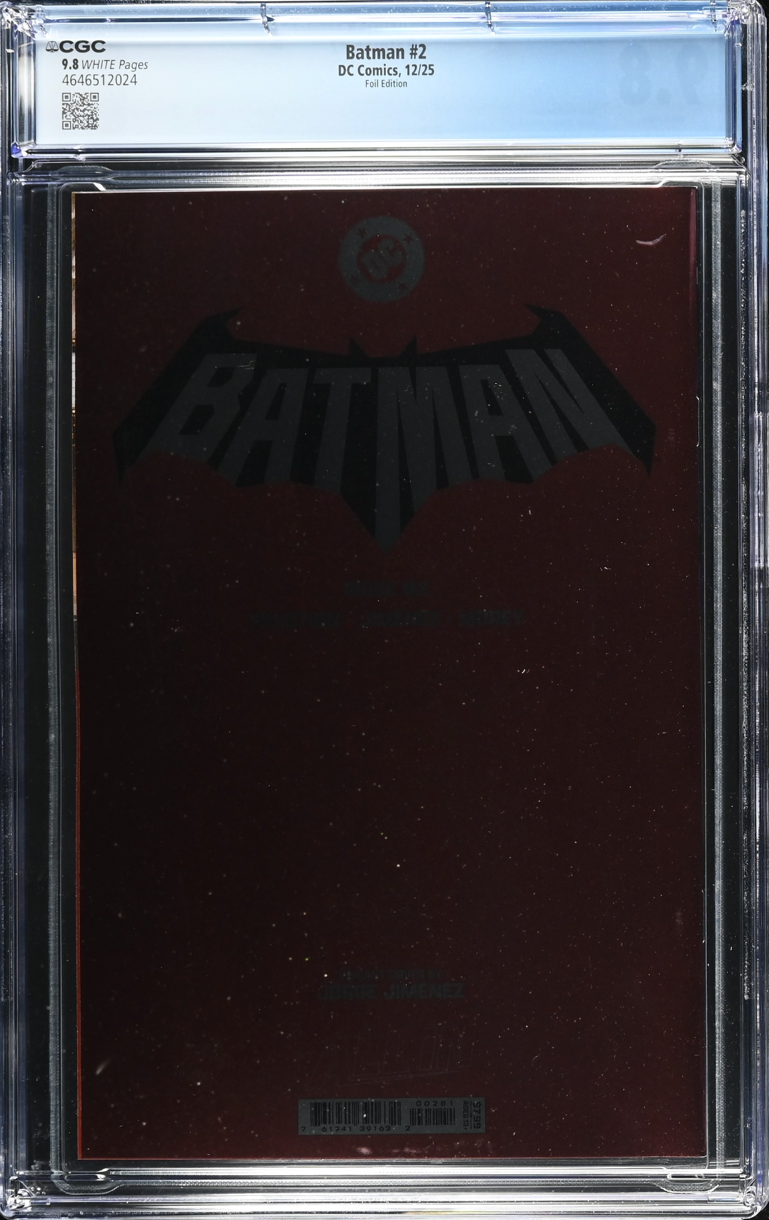 Batman #2 Jimenez Foil Variant CGC 9.8