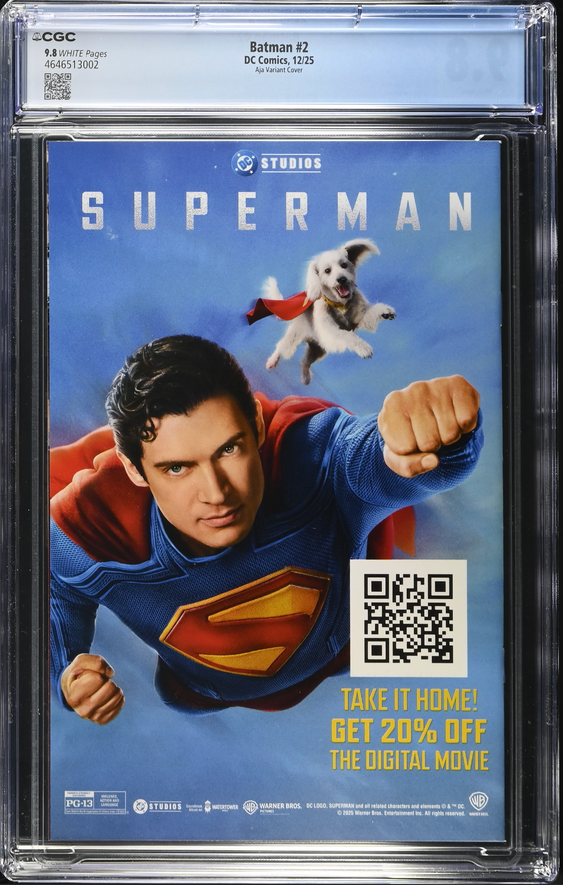 Batman #2 Aja 1:25 Retailer Incentive Variant CGC 9.8