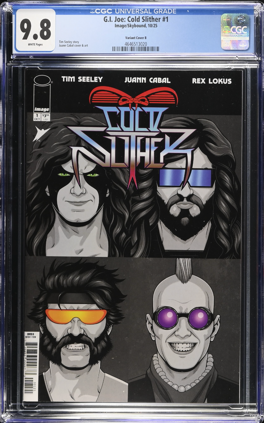 G.I. Joe: Cold Slither #1 Cabal Variant CGC 9.8