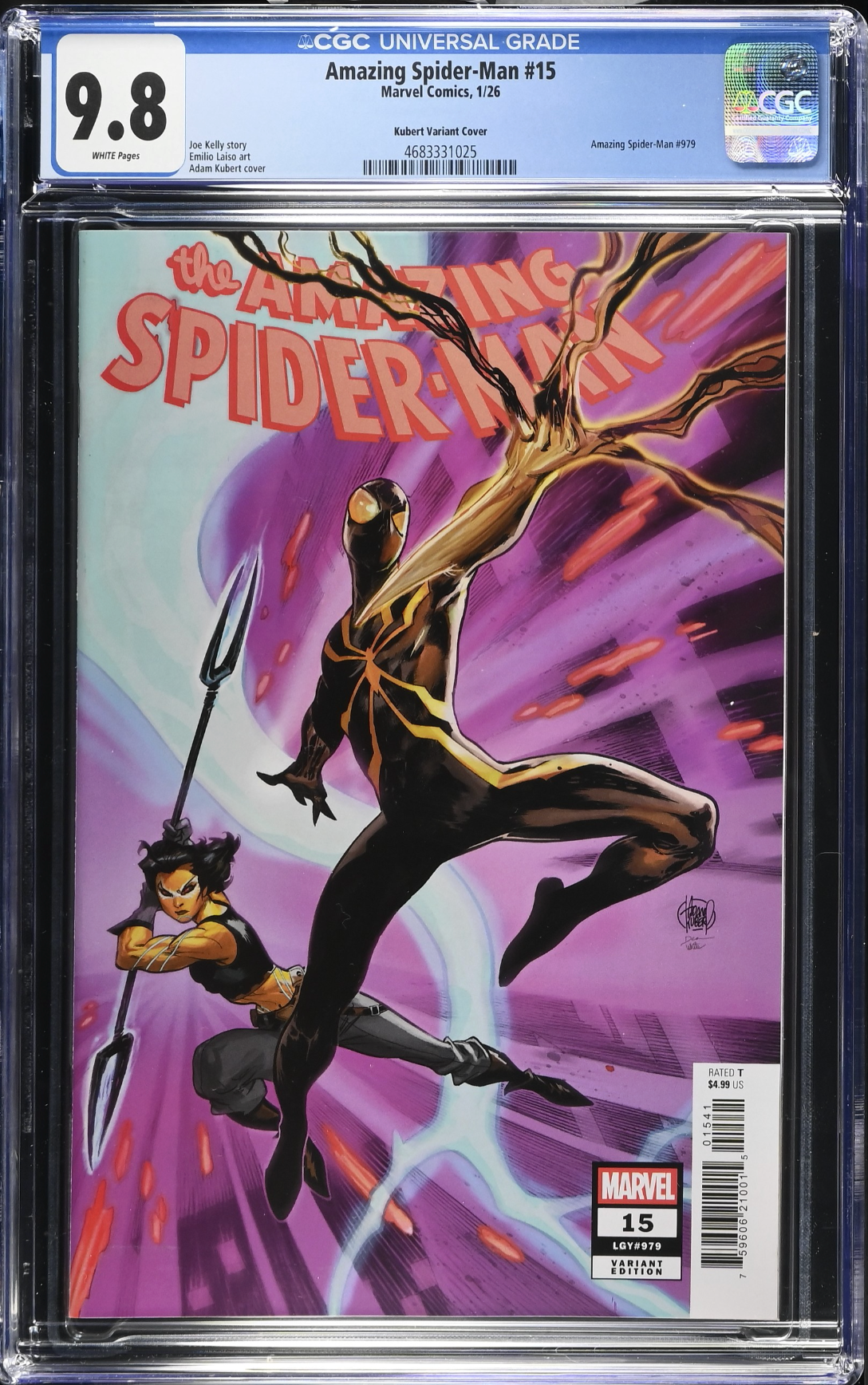 Amazing Spider-Man #15 Kubert Variant CGC 9.8