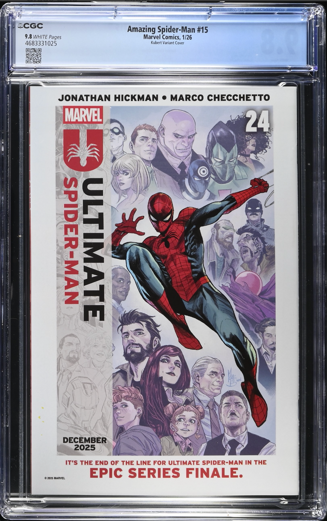 Amazing Spider-Man #15 Kubert Variant CGC 9.8