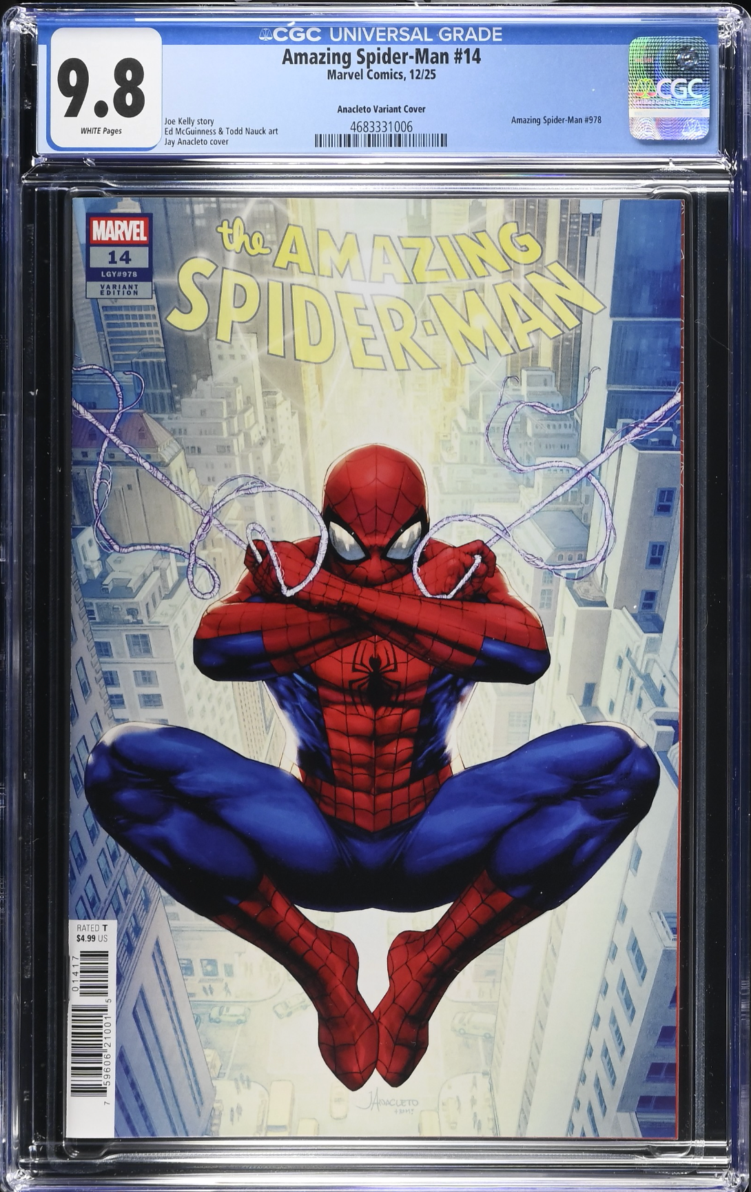 Amazing Spider-Man #14 Anacleto 1:25 Retailer Incentive Variant CGC 9.8