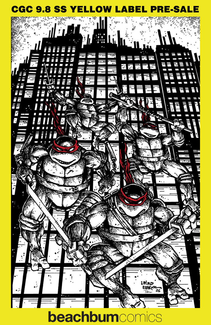 Teenage Mutant Ninja Turtles #20 (#300) Eastman & Laird 1:1000 Black & White Red Mask Virgin Retailer Incentive Variant CGC 9.8 SS
