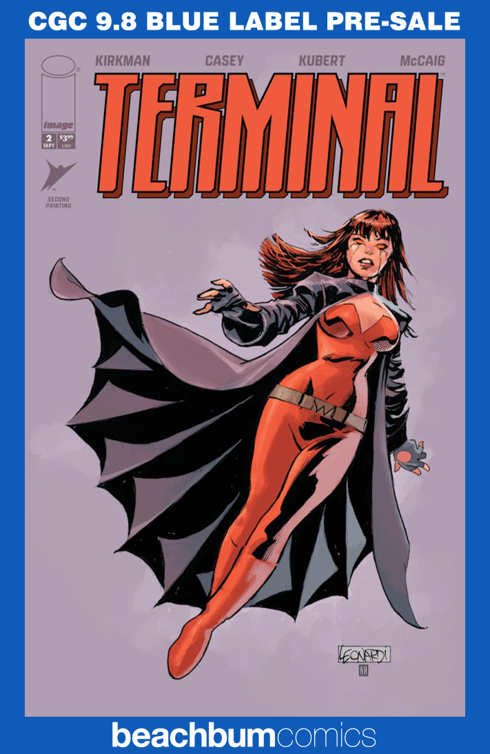 Terminal #2 Second Printing Leonardi Variant CGC 9.8