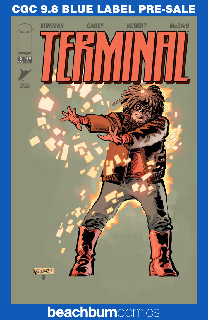Terminal #3 Second Printing Leonardi Variant CGC 9.8