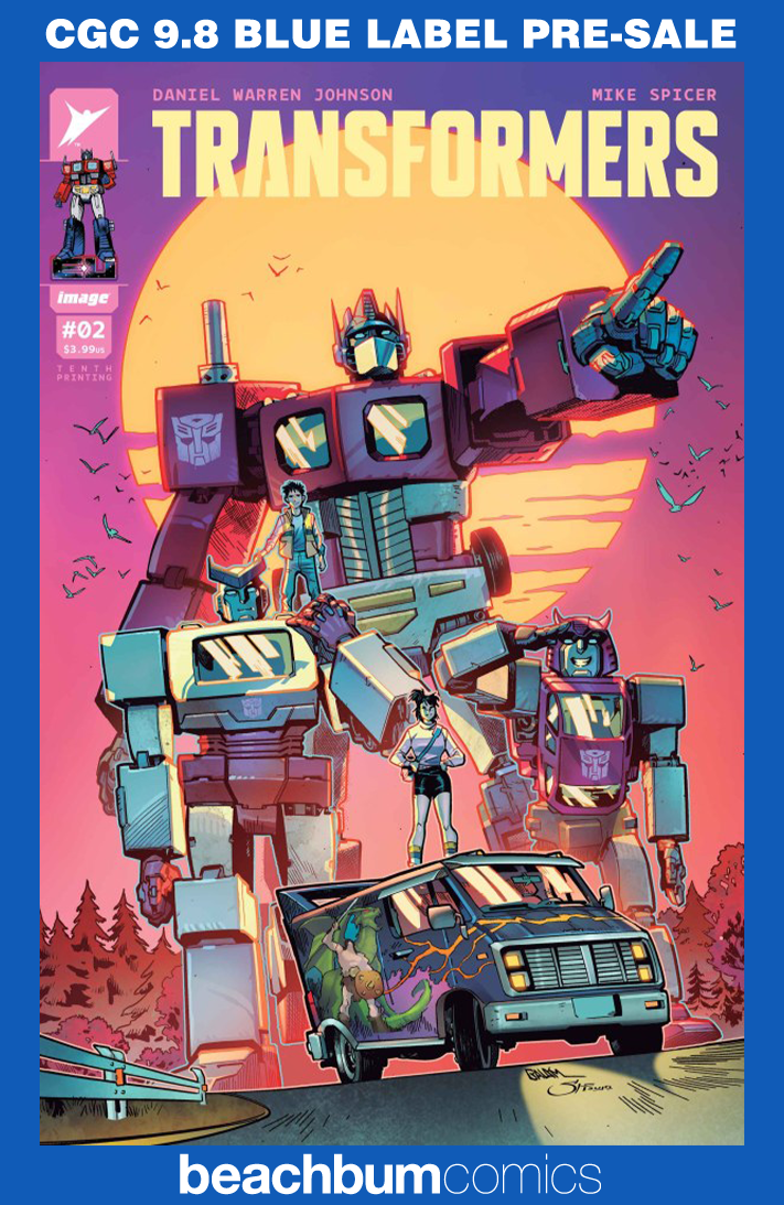 Transformers #2 Tenth Printing - Cover F - Balam Variant CGC 9.8