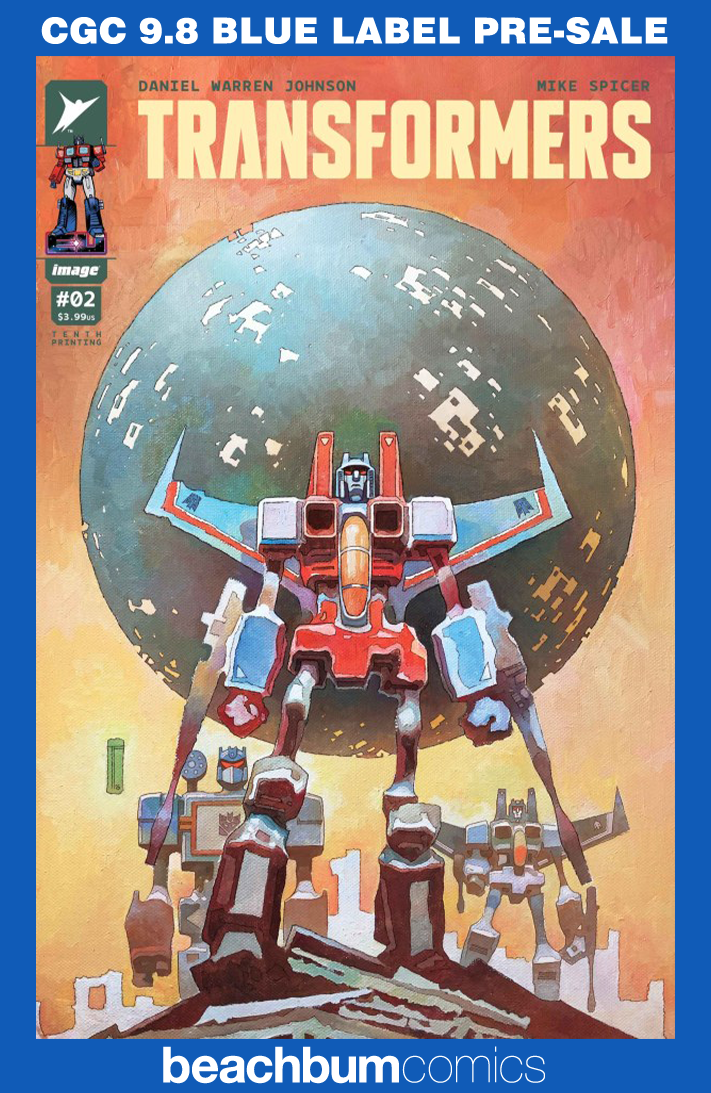 Transformers #2 Tenth Printing - Cover G - Fejzula Variant CGC 9.8