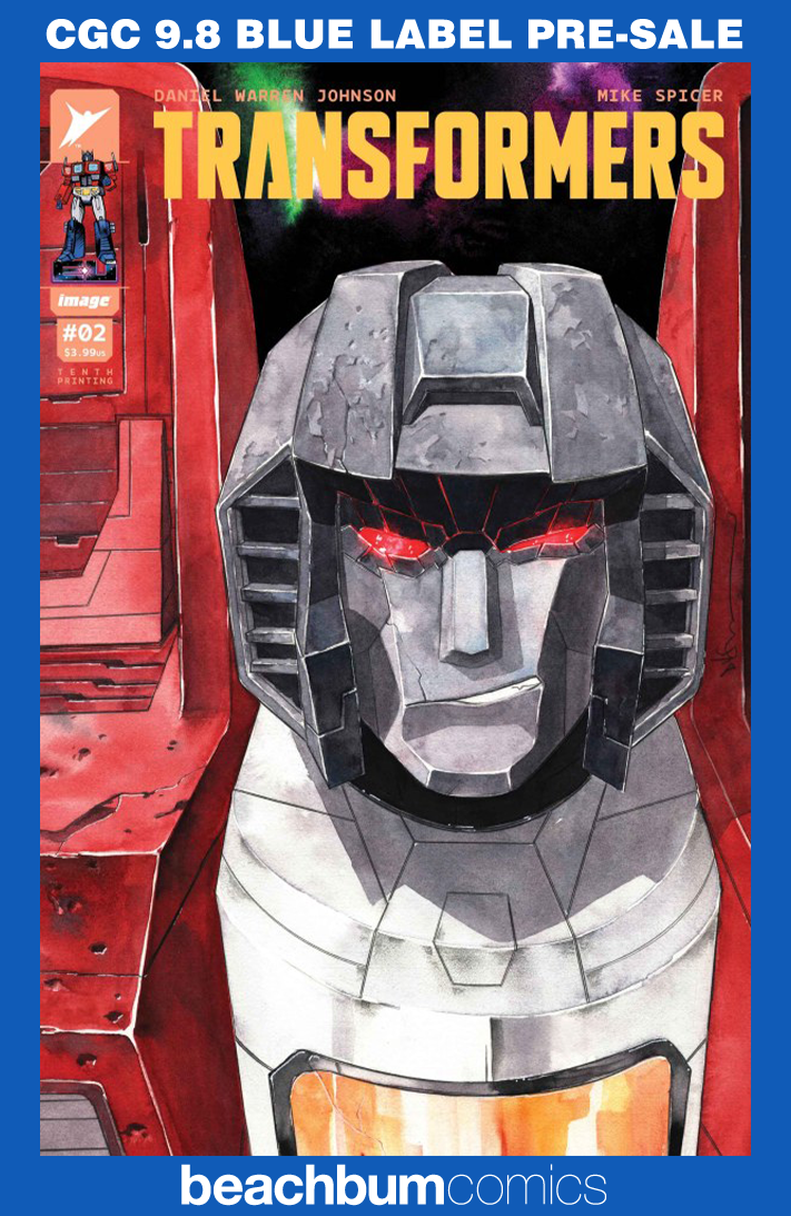 Transformers #2 Tenth Printing - Cover C - Nguyen Variant CGC 9.8
