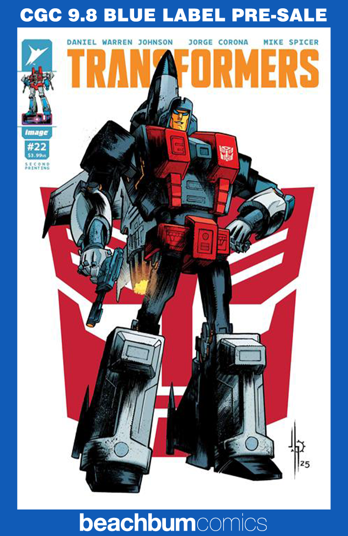 Transformers #22 Second Printing - Cover B - CGC 9.8 (Copy)