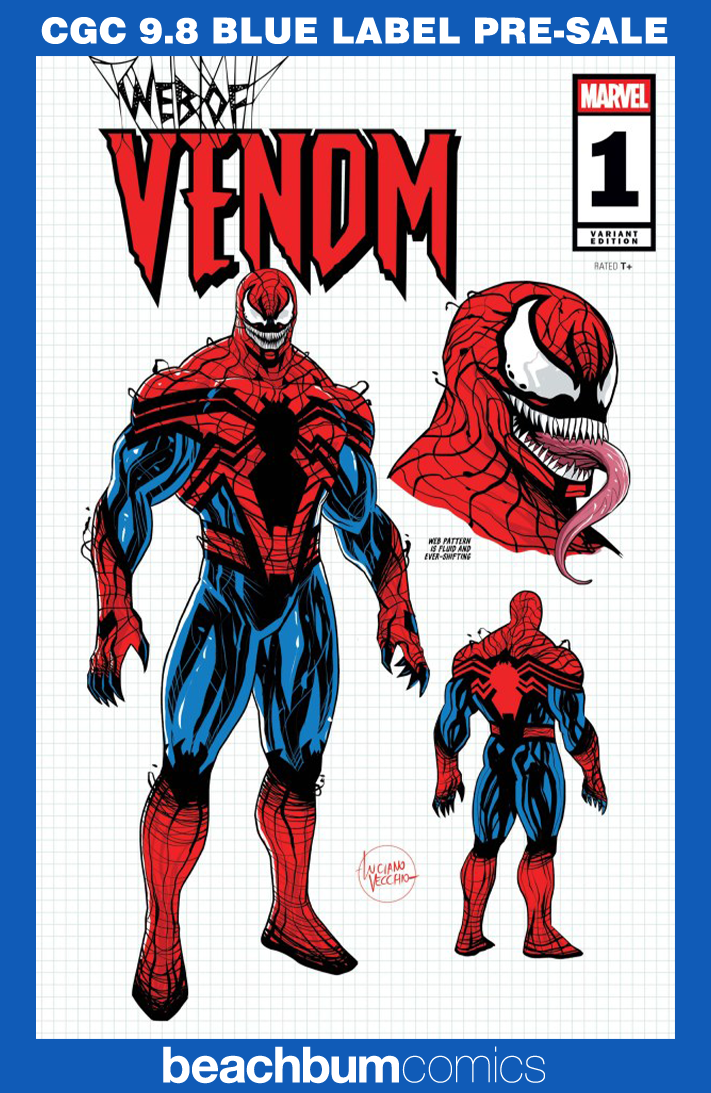 Web of Venom #1 Vecchio 1:10 Design Retailer Incentive Variant CGC 9.8