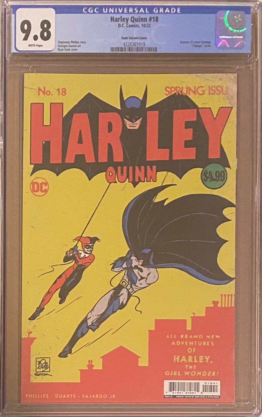 Harley Quinn #18 Sook Homage Variant CGC 9.8