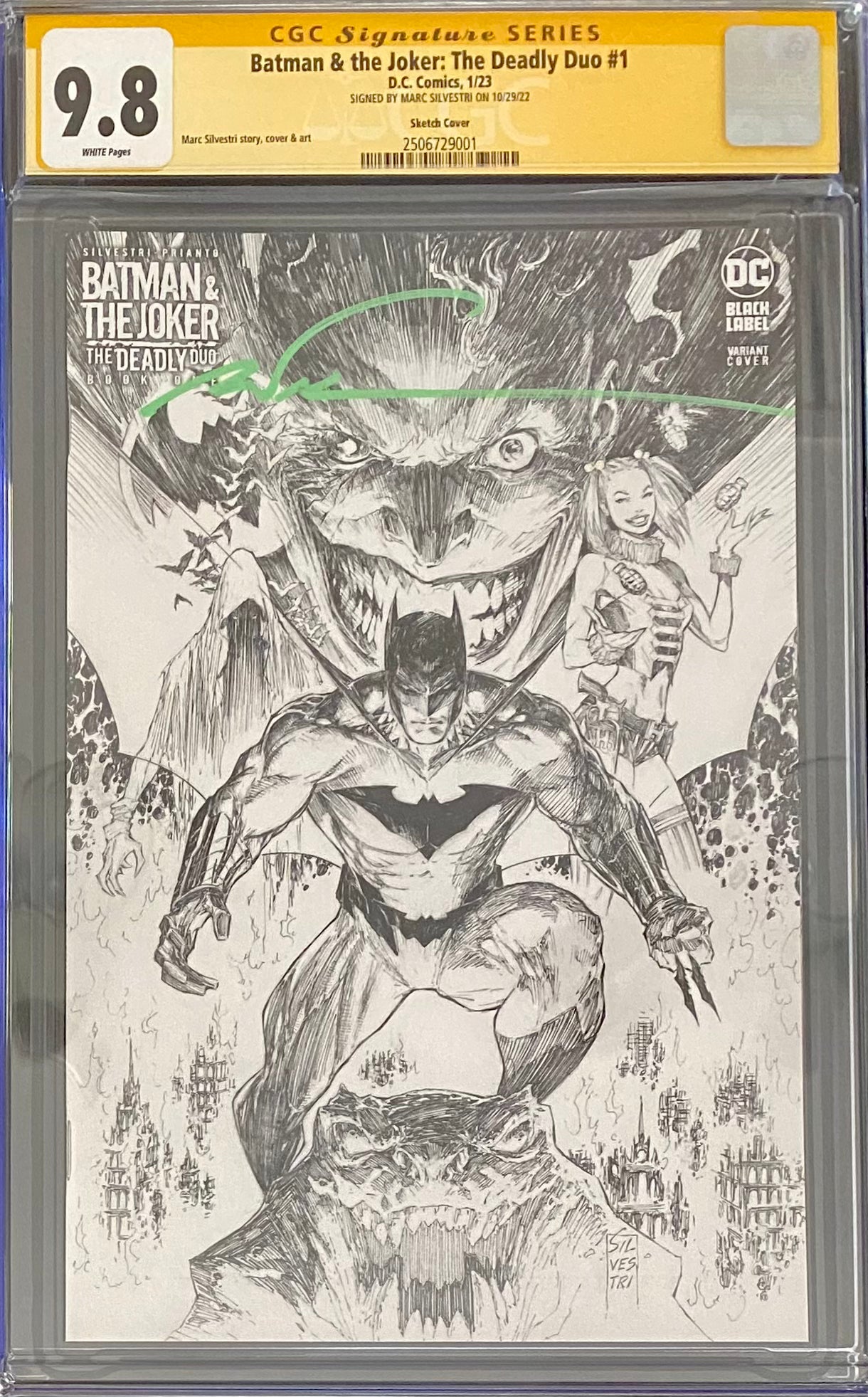 Batman & The Joker: The Deadly Duo #1 Silvestri 1:250 Retailer Incentive Variant CGC 9.8 SS