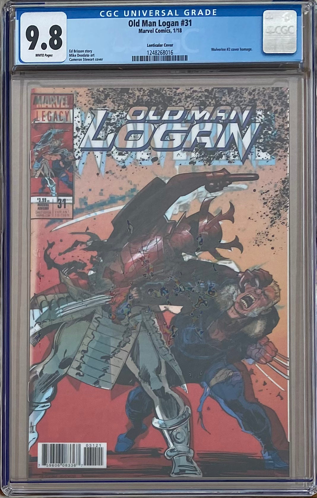 Old Man Logan #31 Lenticular Variant CGC 9.8