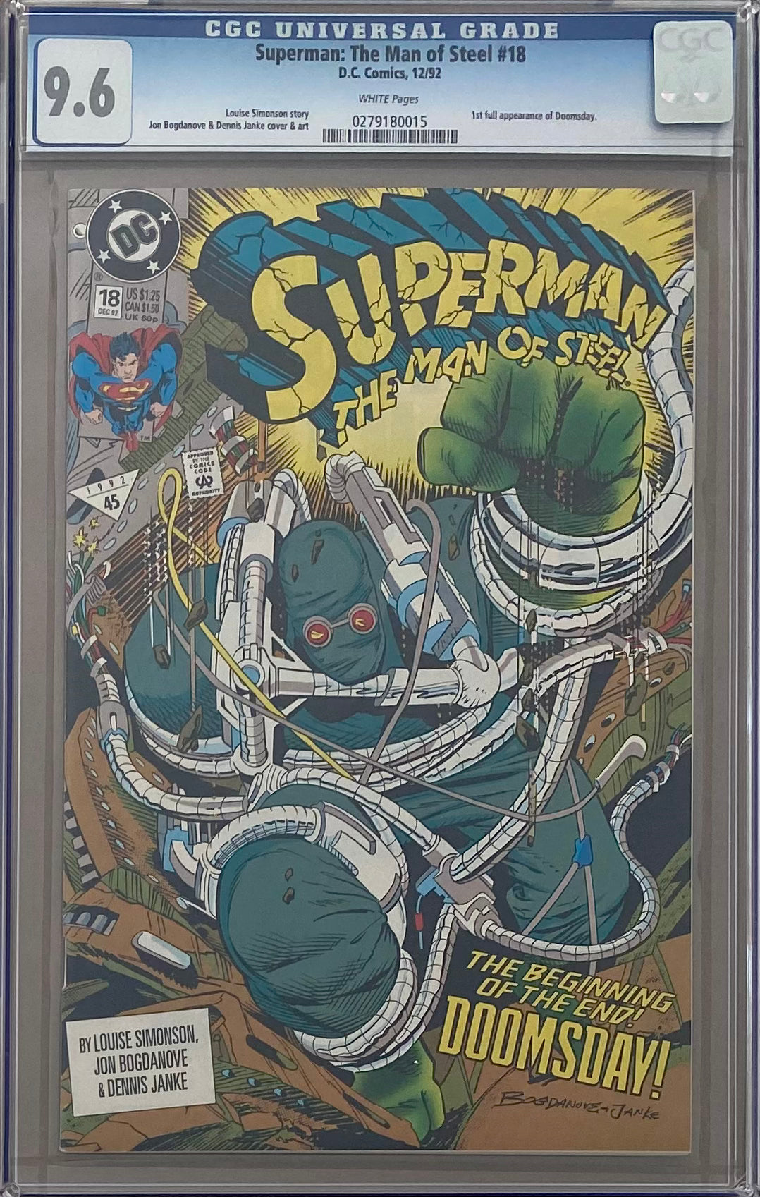 Man of Steel #18 CGC 9.6