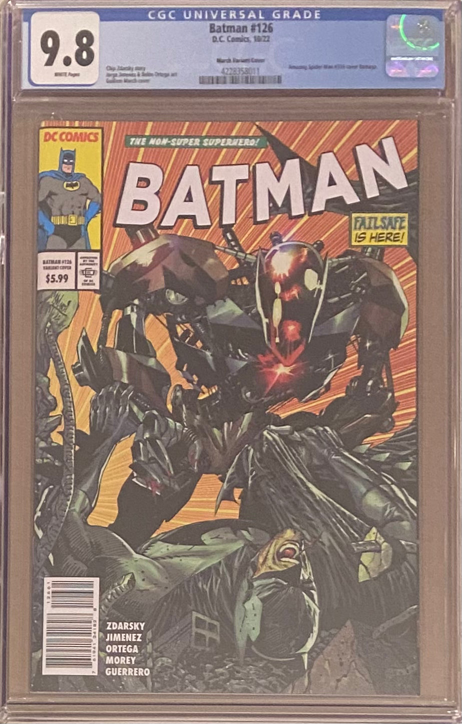 Batman #126 March Homage Variant CGC 9.8