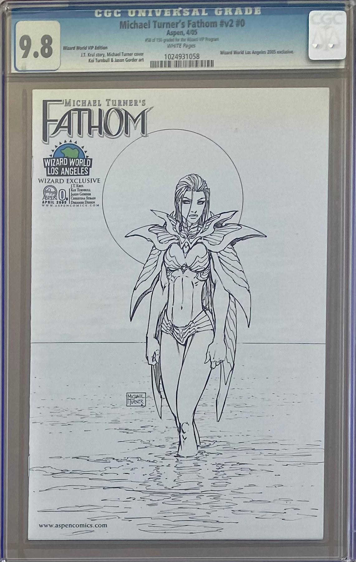 Michael Turner's Fathom #v2 #0 Wizard VIP Edition CGC 9.8