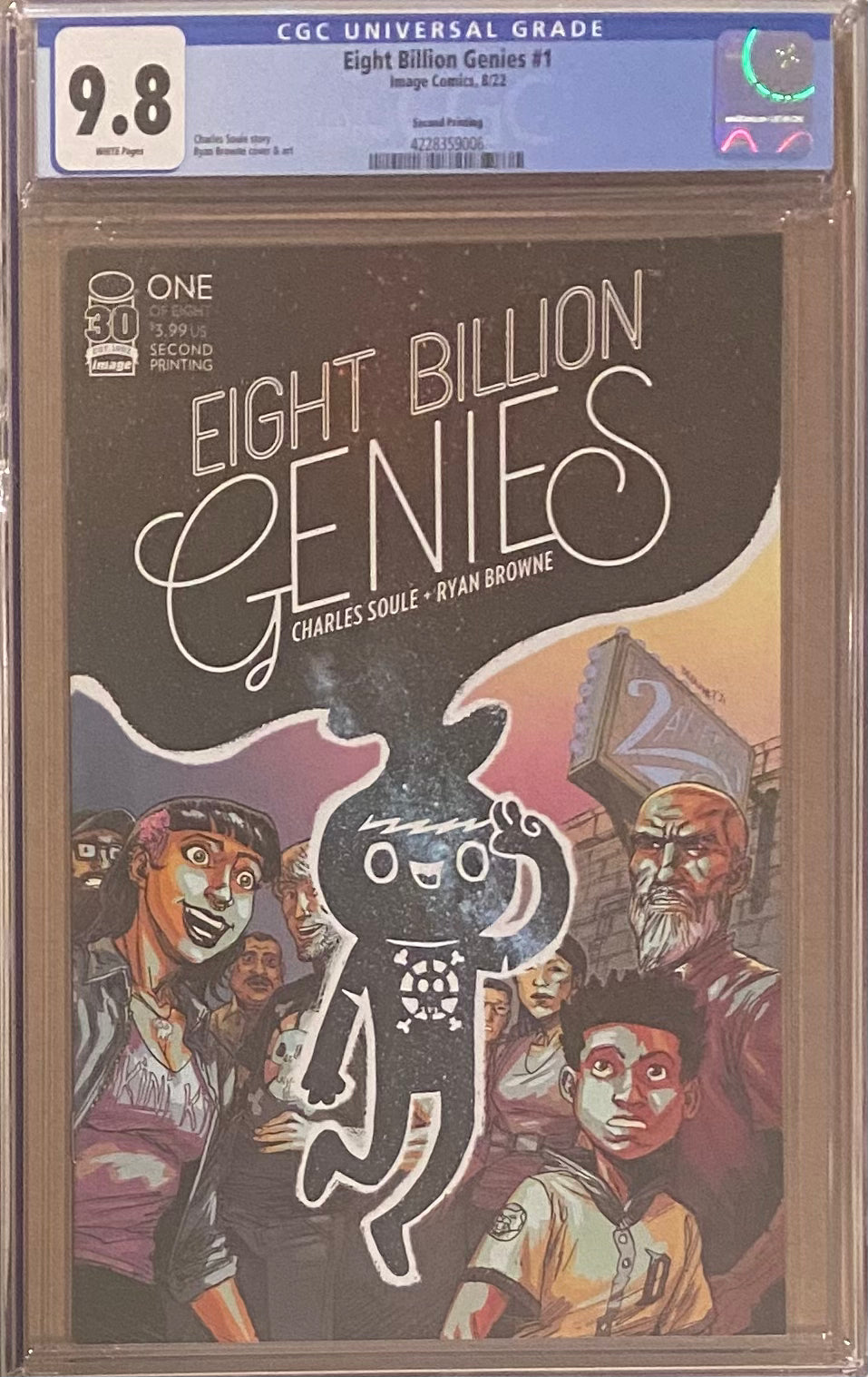 Eight Billion Genies #1 Second Printing CGC 9.8