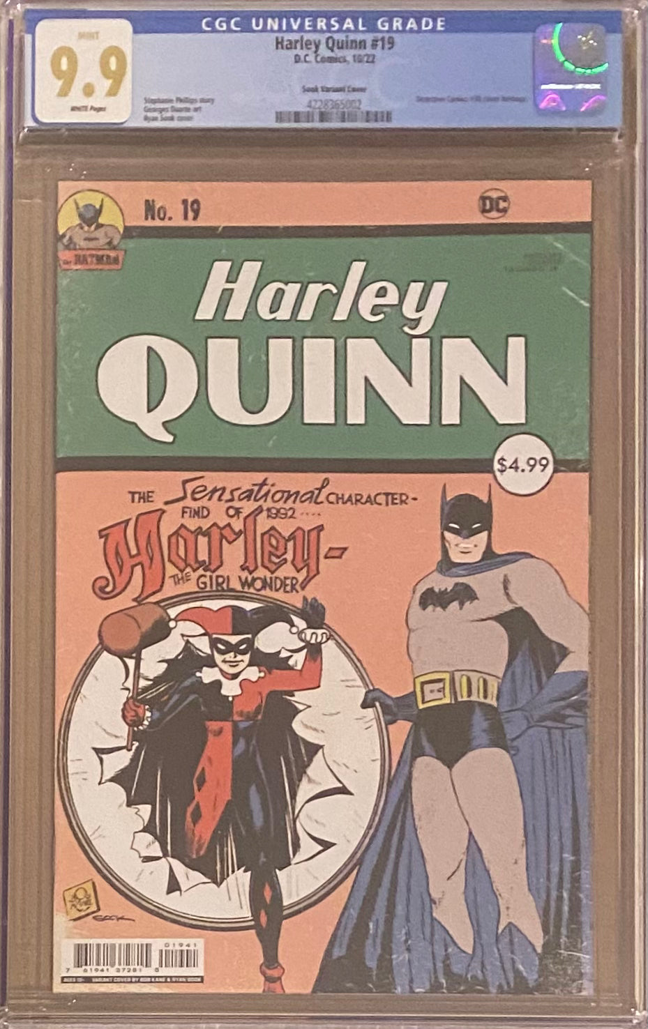 Harley Quinn #19 Sook Homage Variant CGC 9.9
