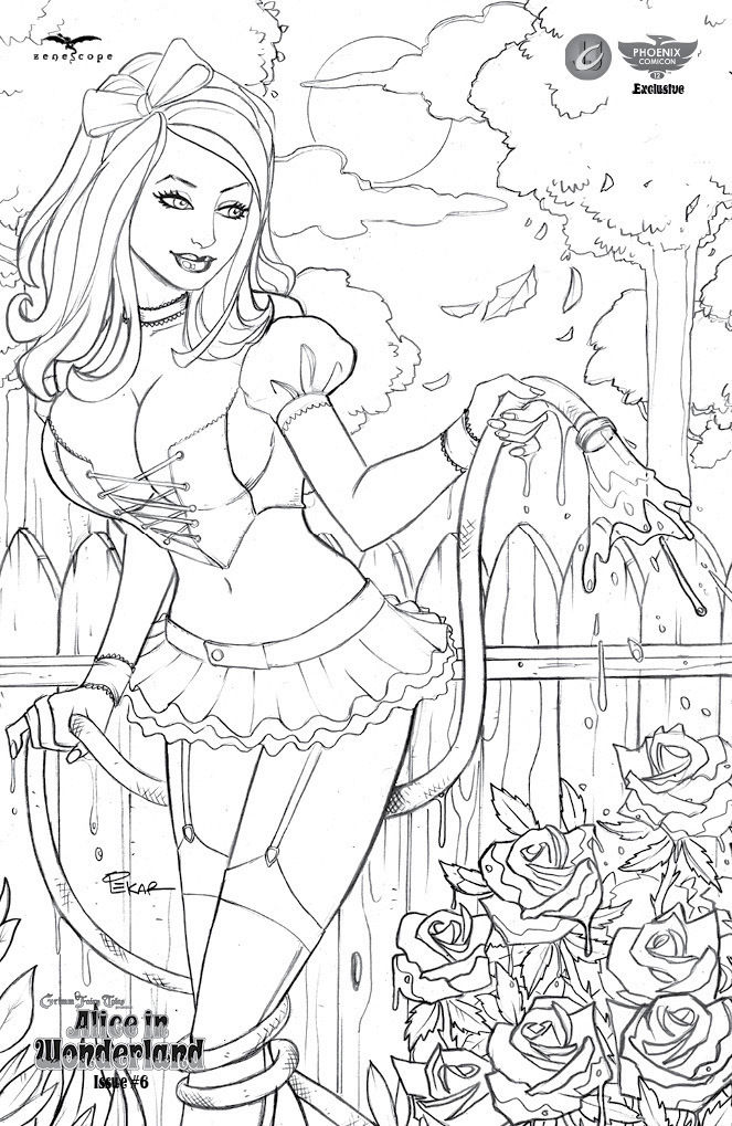 Alice In Wonderland #6 Phoenix Sketch Exclusive