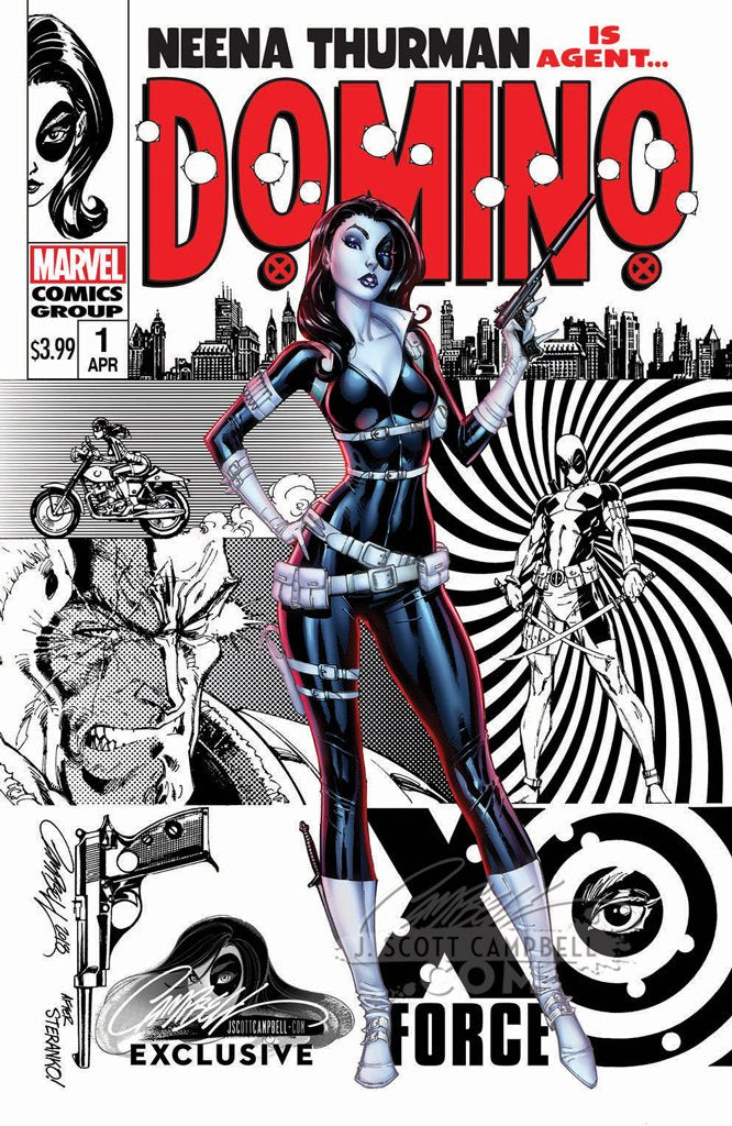 Domino #1 J. Scott Campbell Edition C "Retro Spy Domino" Variant Exclusive