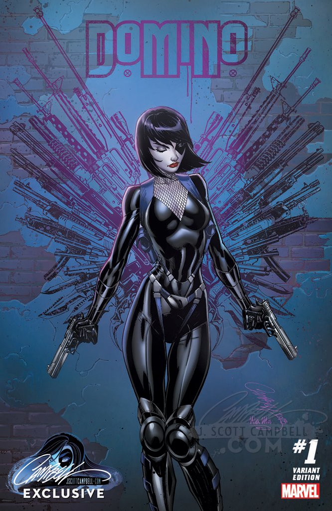 Domino #1 J. Scott Campbell Edition D "Wings of Fire Domino" Variant Exclusive