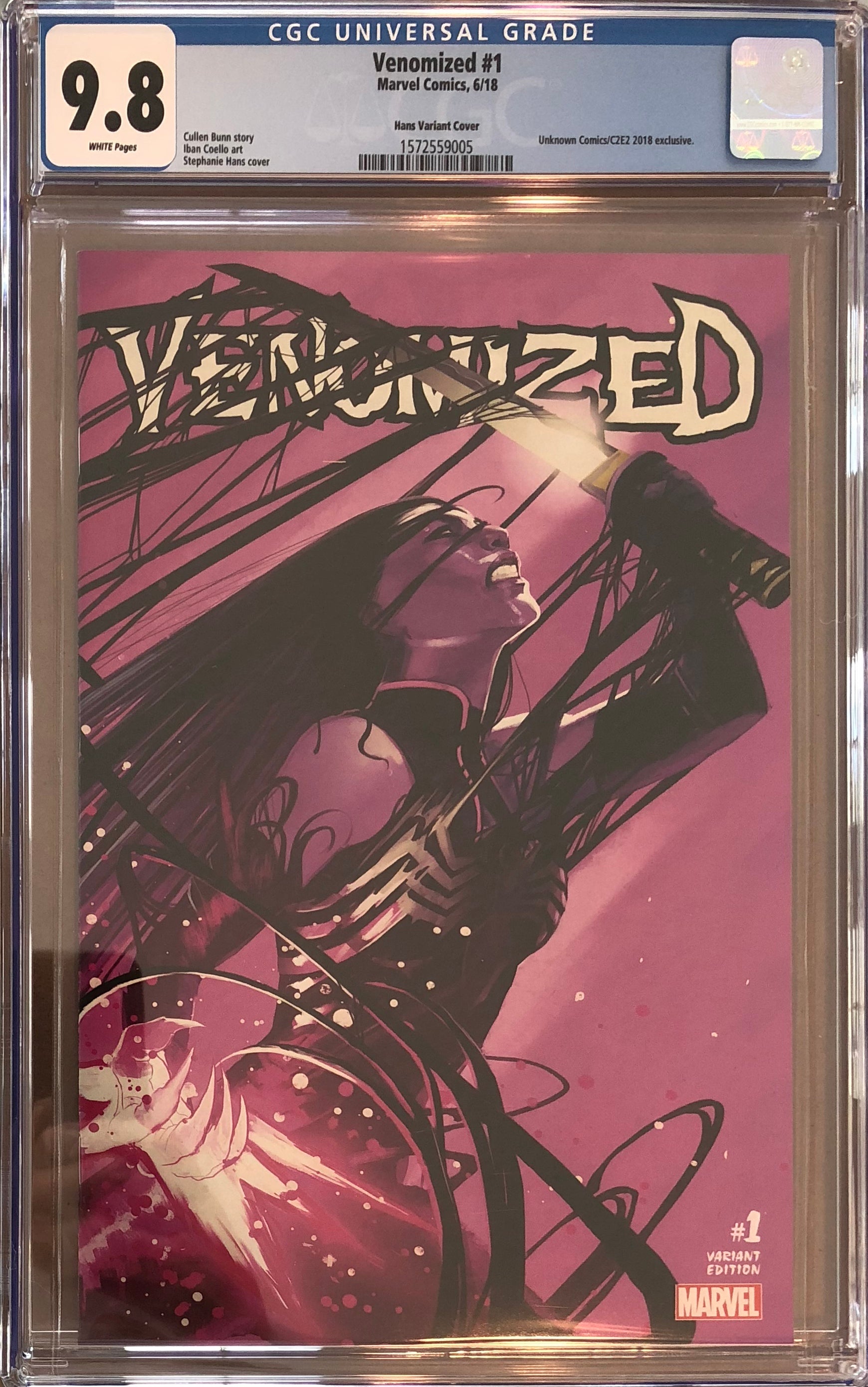 Venomized #1 Stephanie Hans Exclusive CGC 9.8