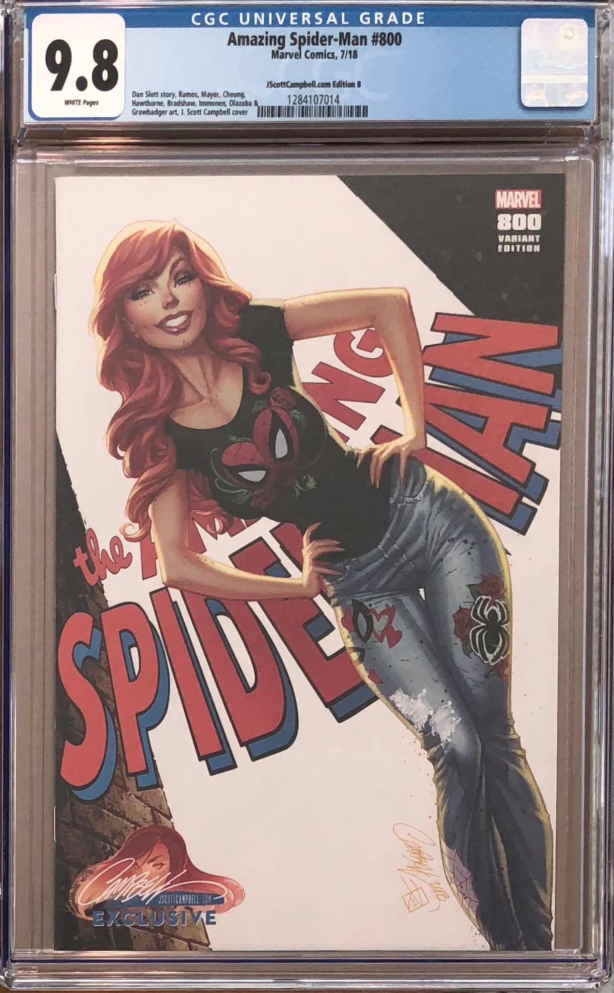 Amazing Spider-Man #800 J. Scott Campbell Edition A-H Exclusive Set CGC 9.8