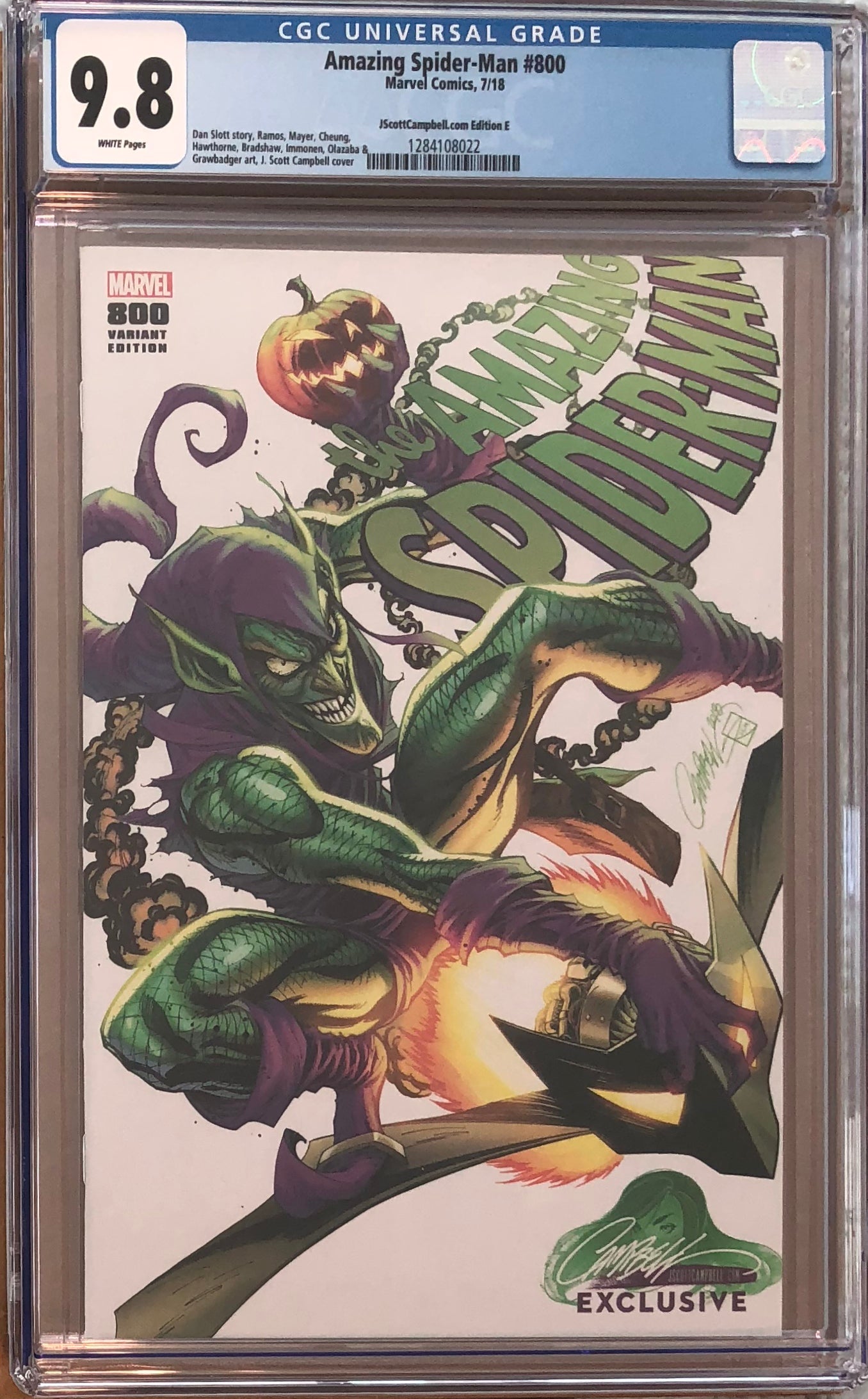 Amazing Spider-Man #800 J. Scott Campbell Edition A-H Exclusive Set CGC 9.8