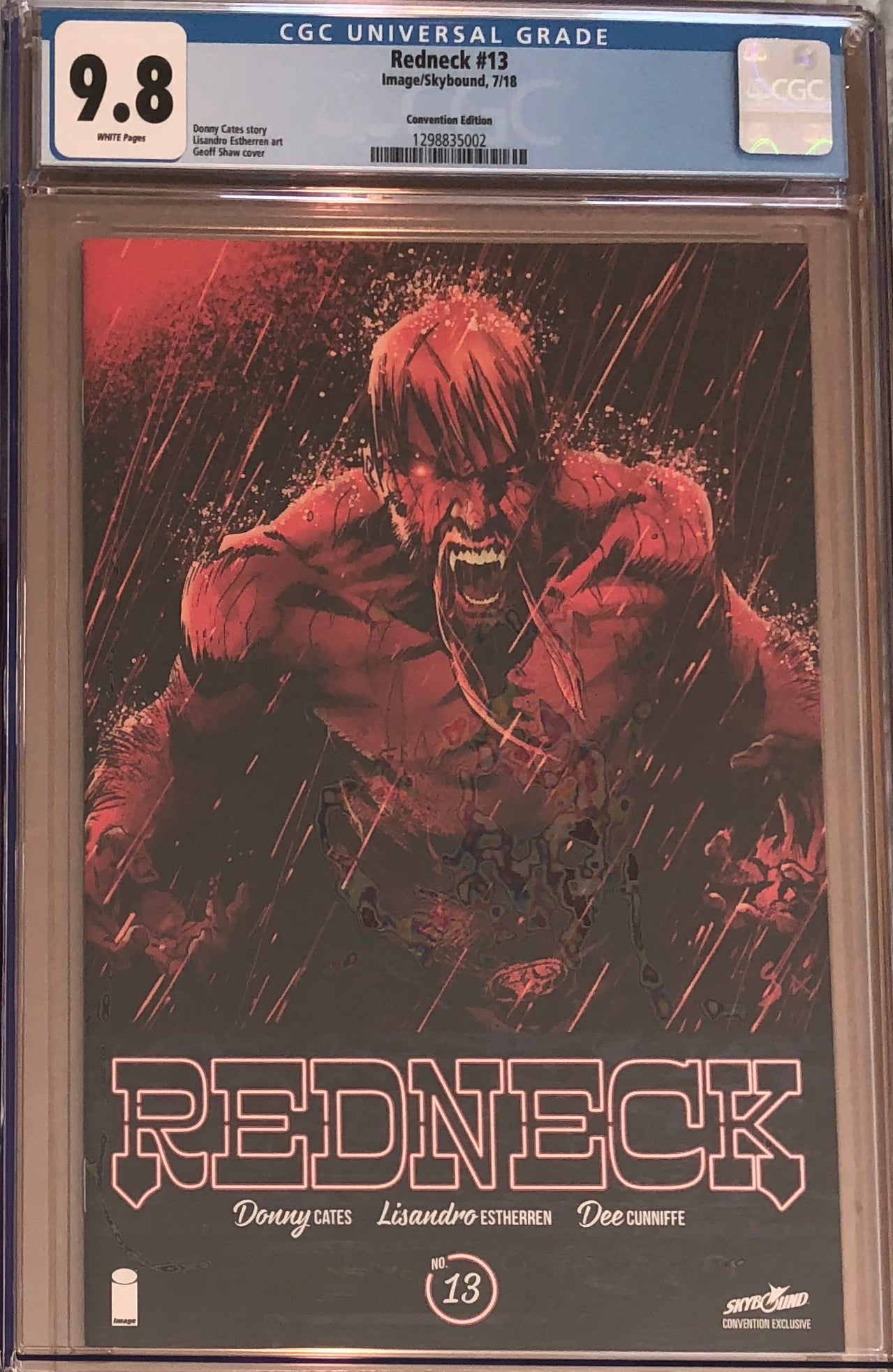 Redneck #13 SDCC Exclusive CGC 9.8