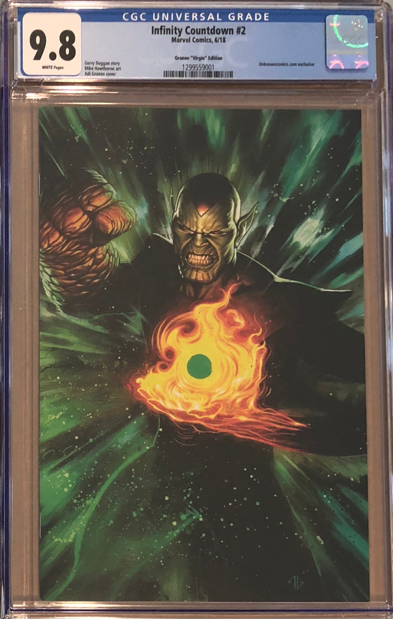 Infinity Countdown #2 Granov Virgin Exclusive CGC 9.8