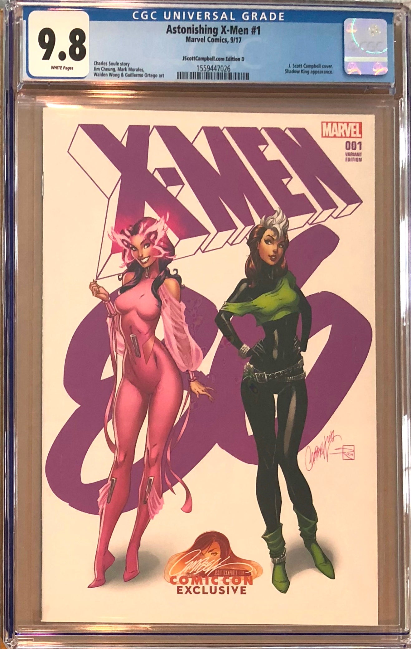 Astonishing X-Men #1 J. Scott Campbell SDCC Roadshow Variant D CGC 9.8