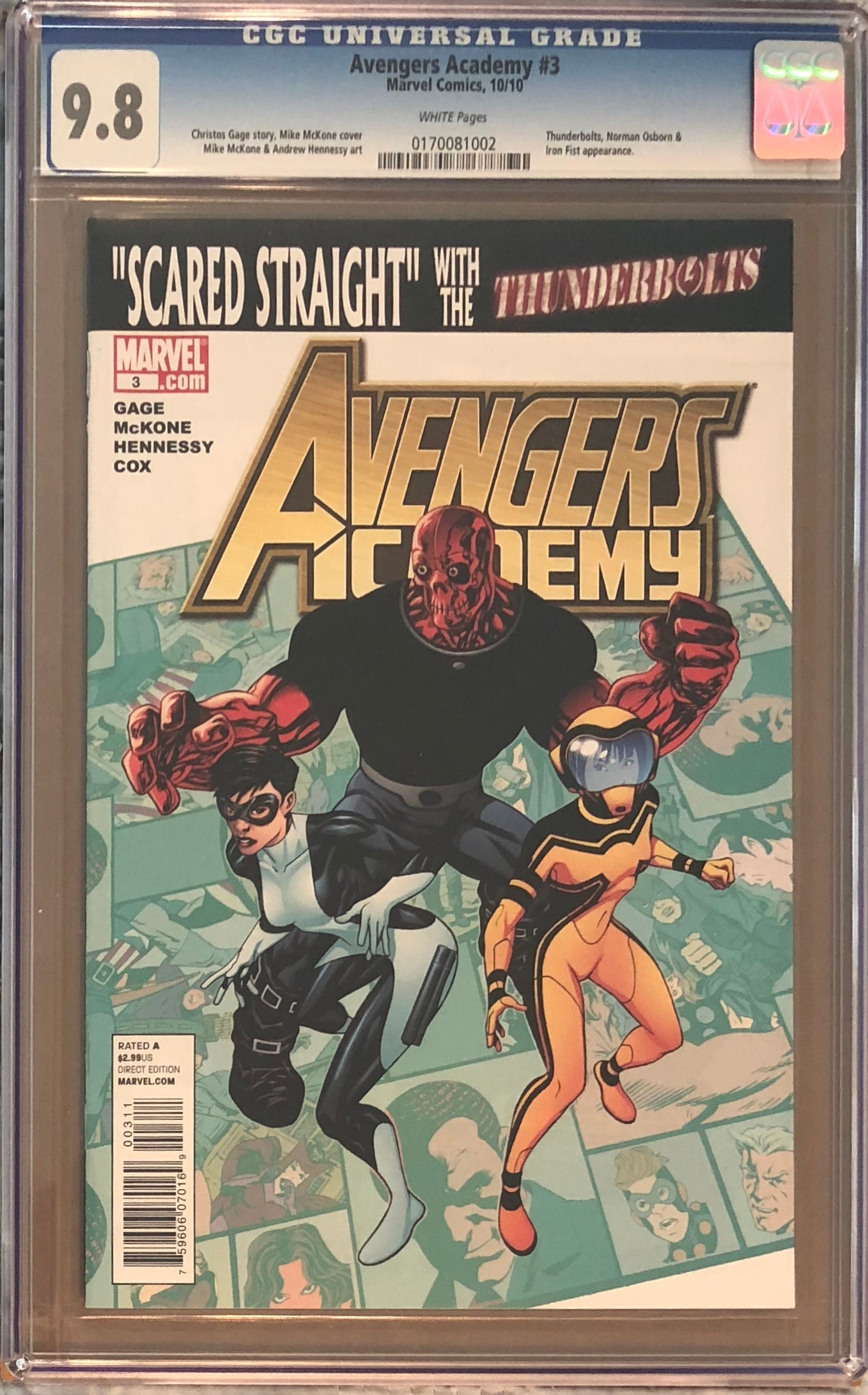 Avengers Academy #3 CGC 9.8