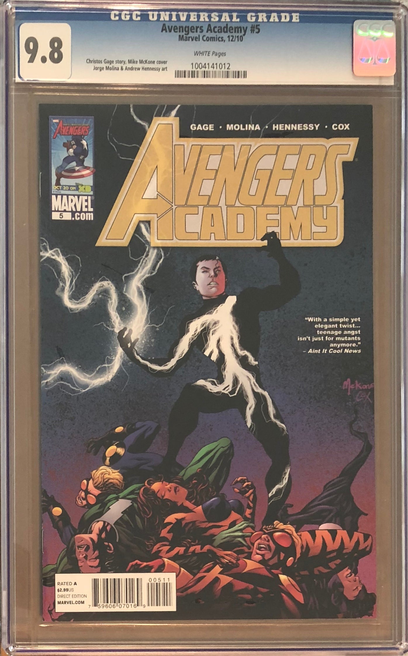 Avengers Academy #5 CGC 9.8