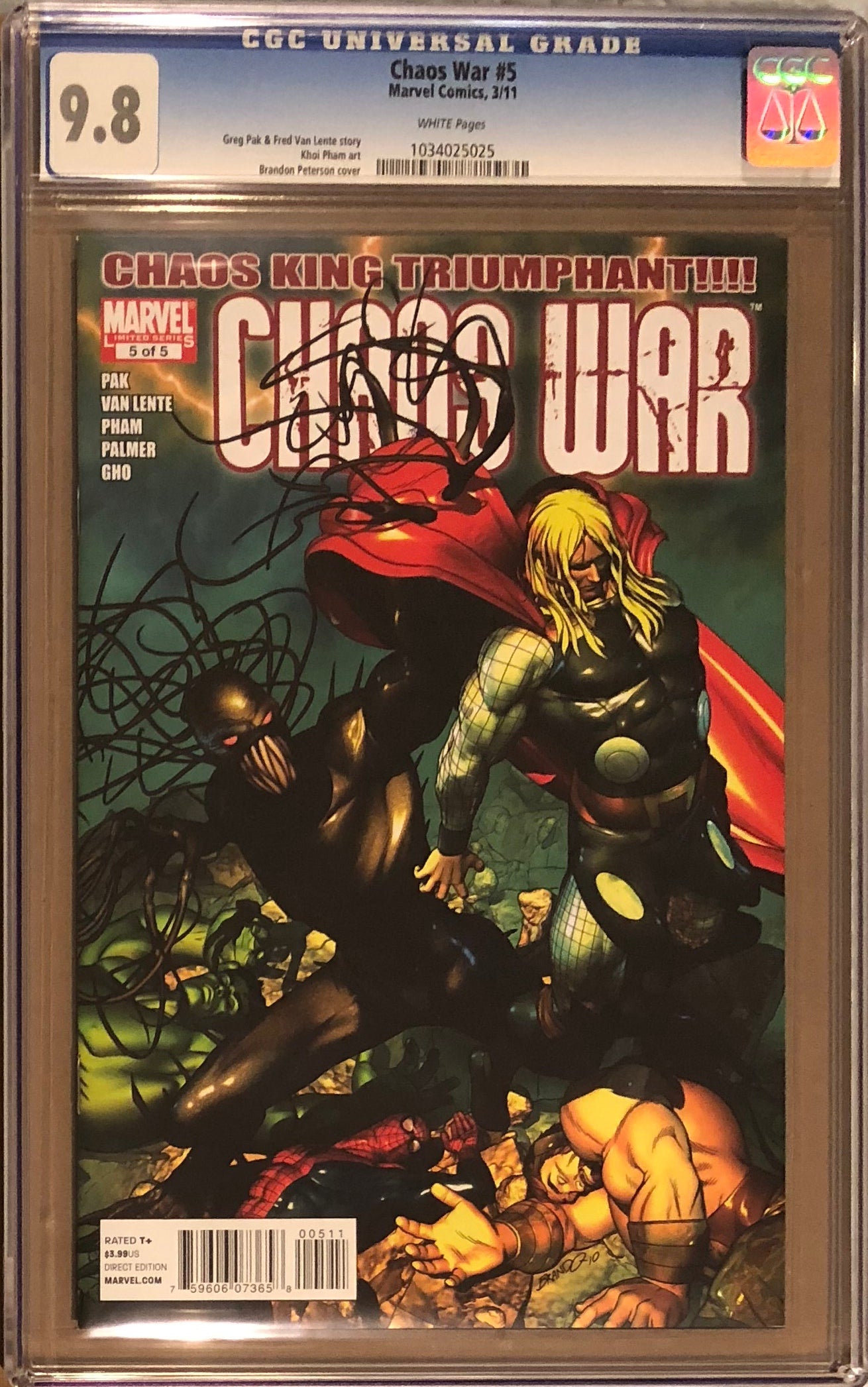 Chaos War #5 CGC 9.8