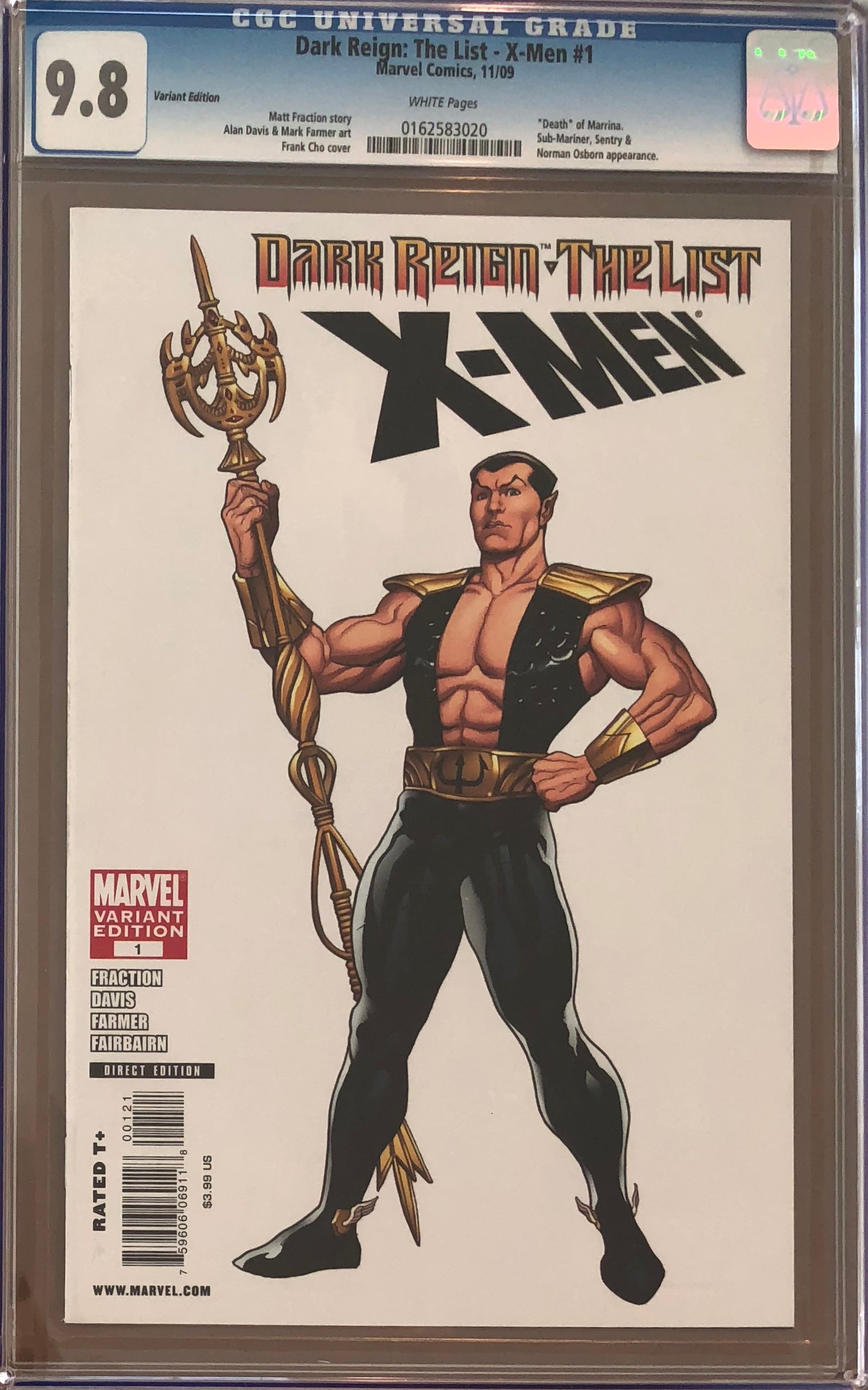 Dark Reign: The List - X-Men #1 Cho Variant CGC 9.8