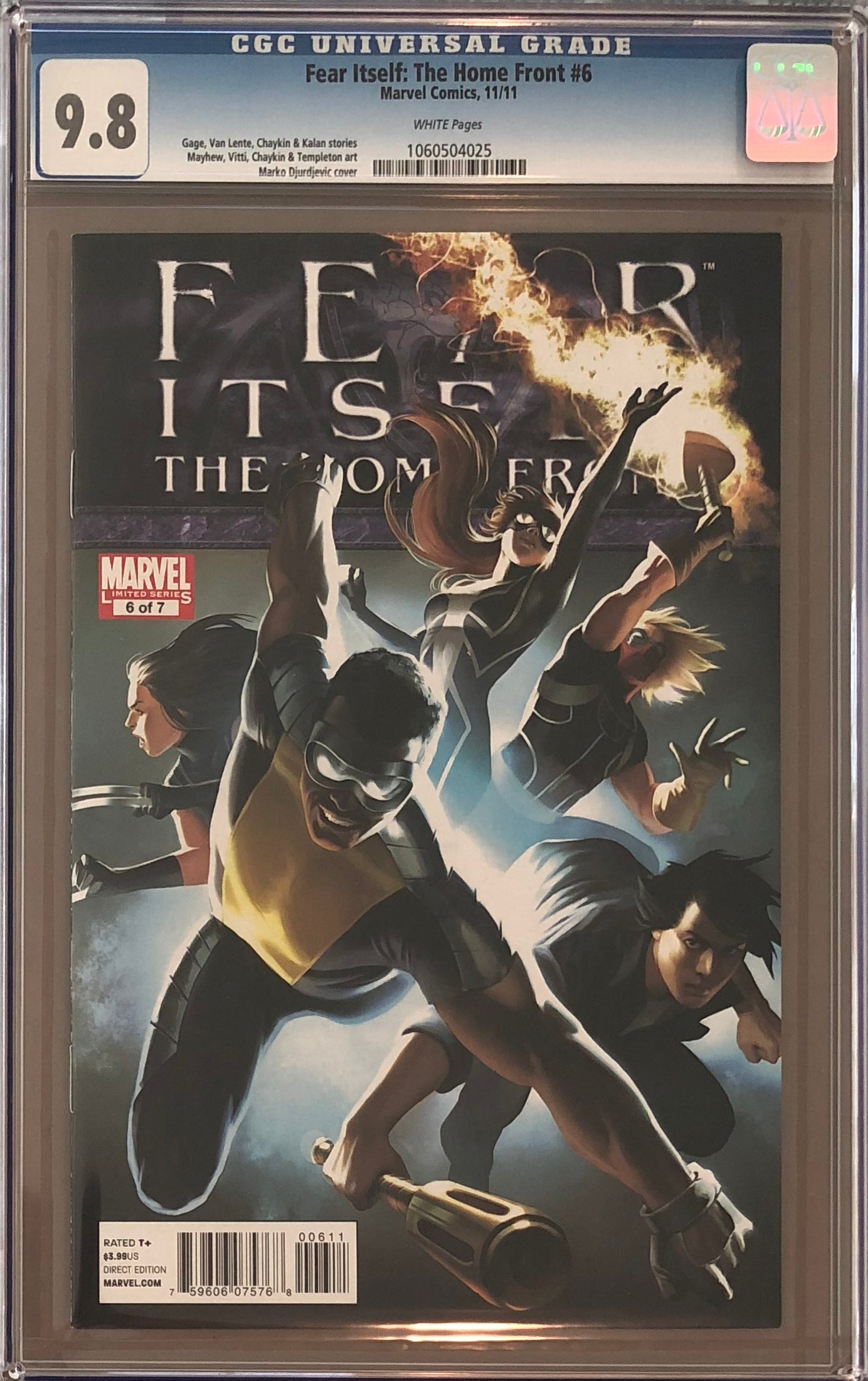Fear Itself: The Home Front #6 CGC 9.8